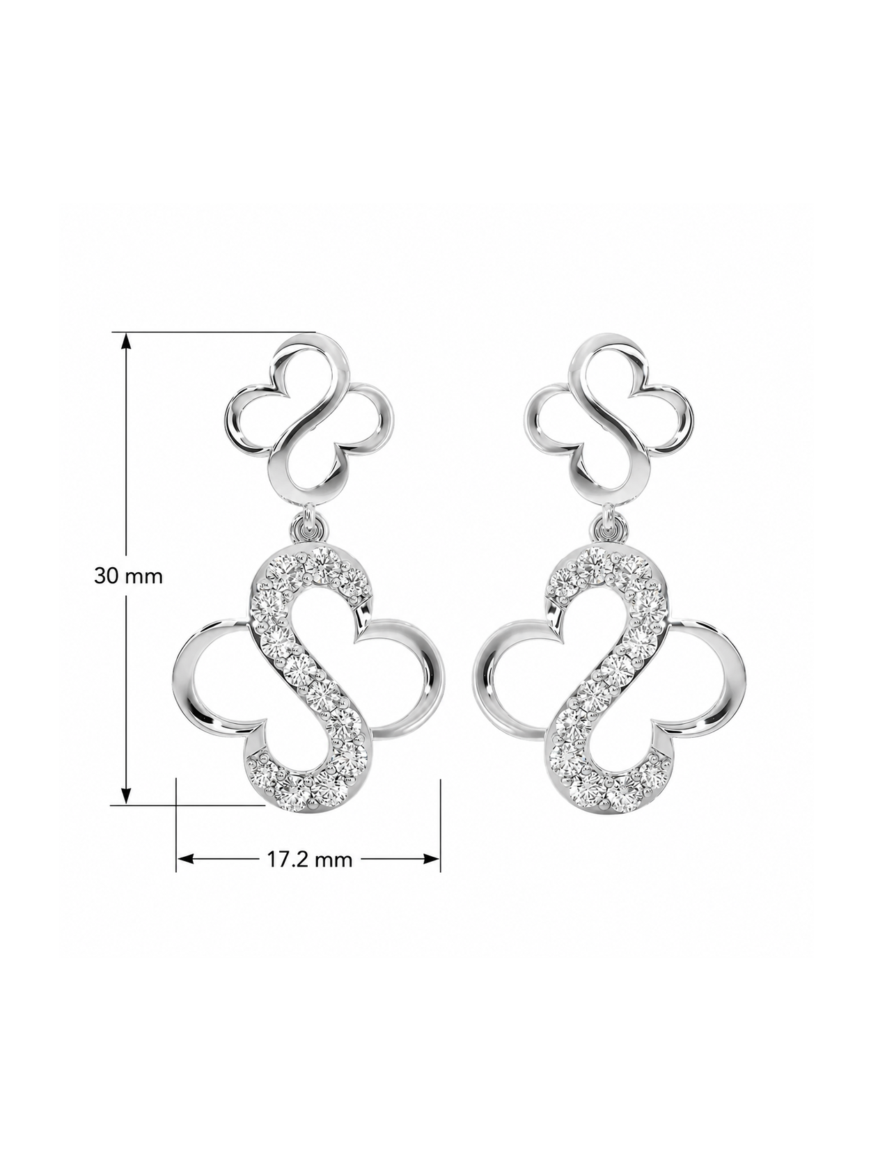 0.71ct Lab Grown Diamond Earring in 18kt Gold Vermeil