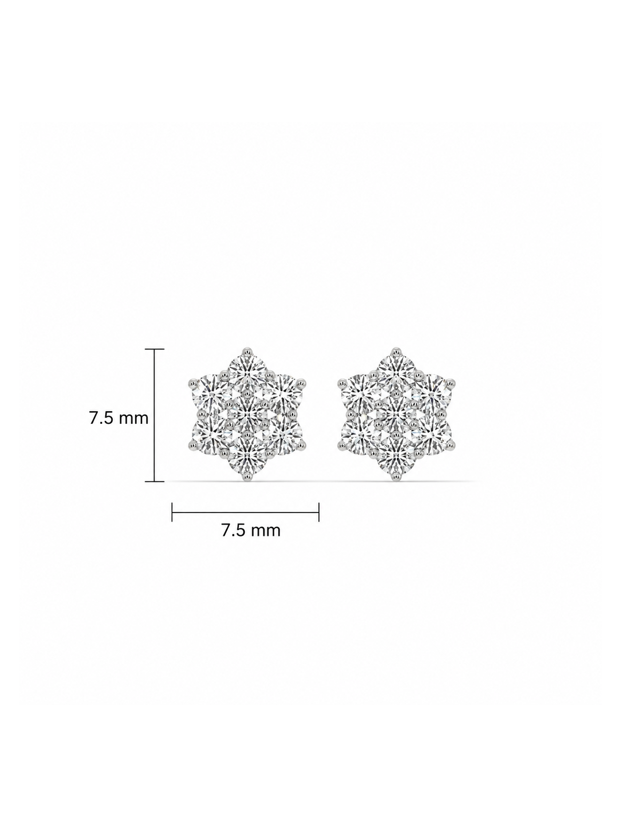 0.56ct Lab Grown Diamond Earring in 18kt Gold Vermeil