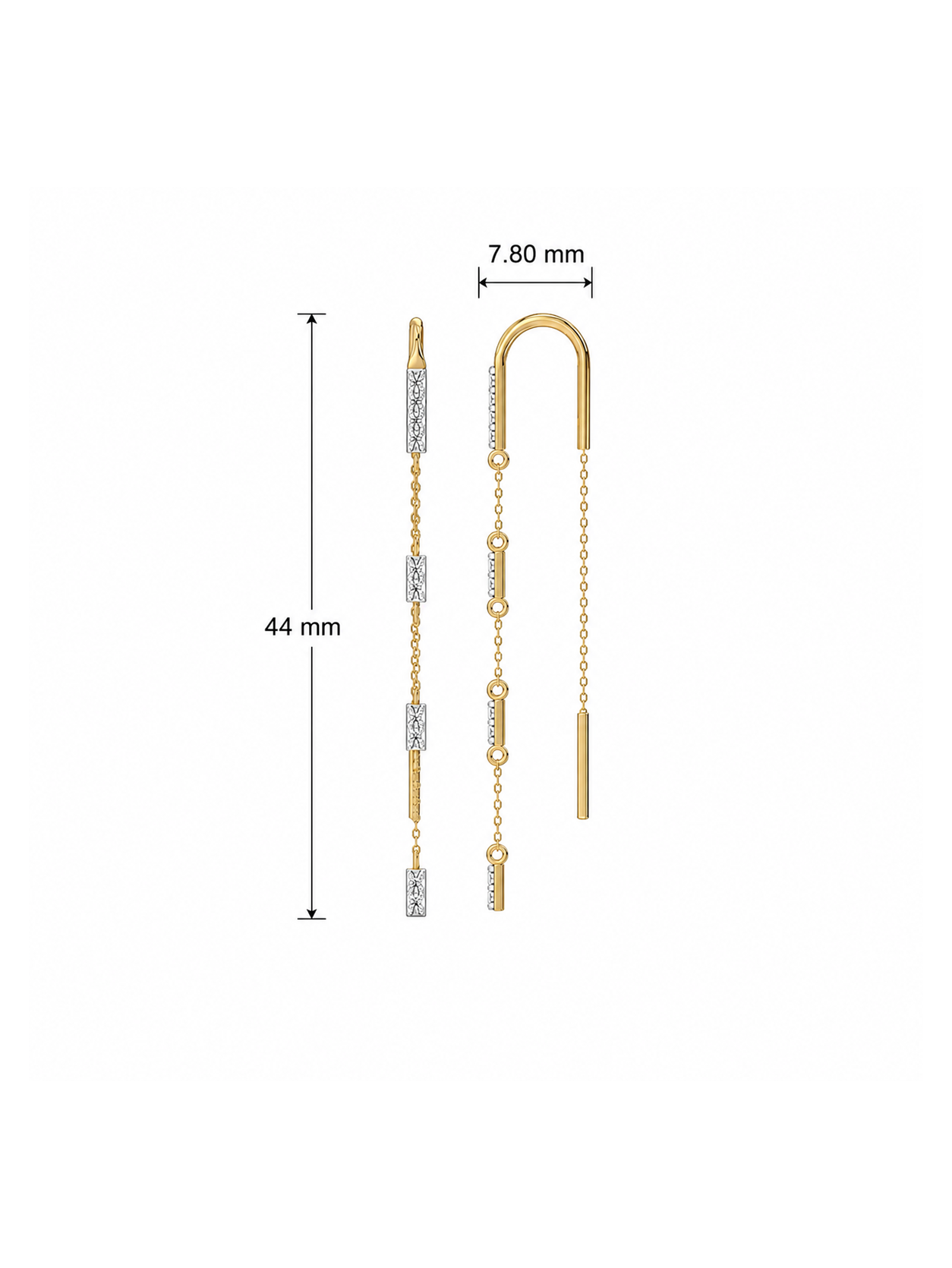 0.18ct Lab Grown Diamond Earrings in 18kt Gold Vermeil