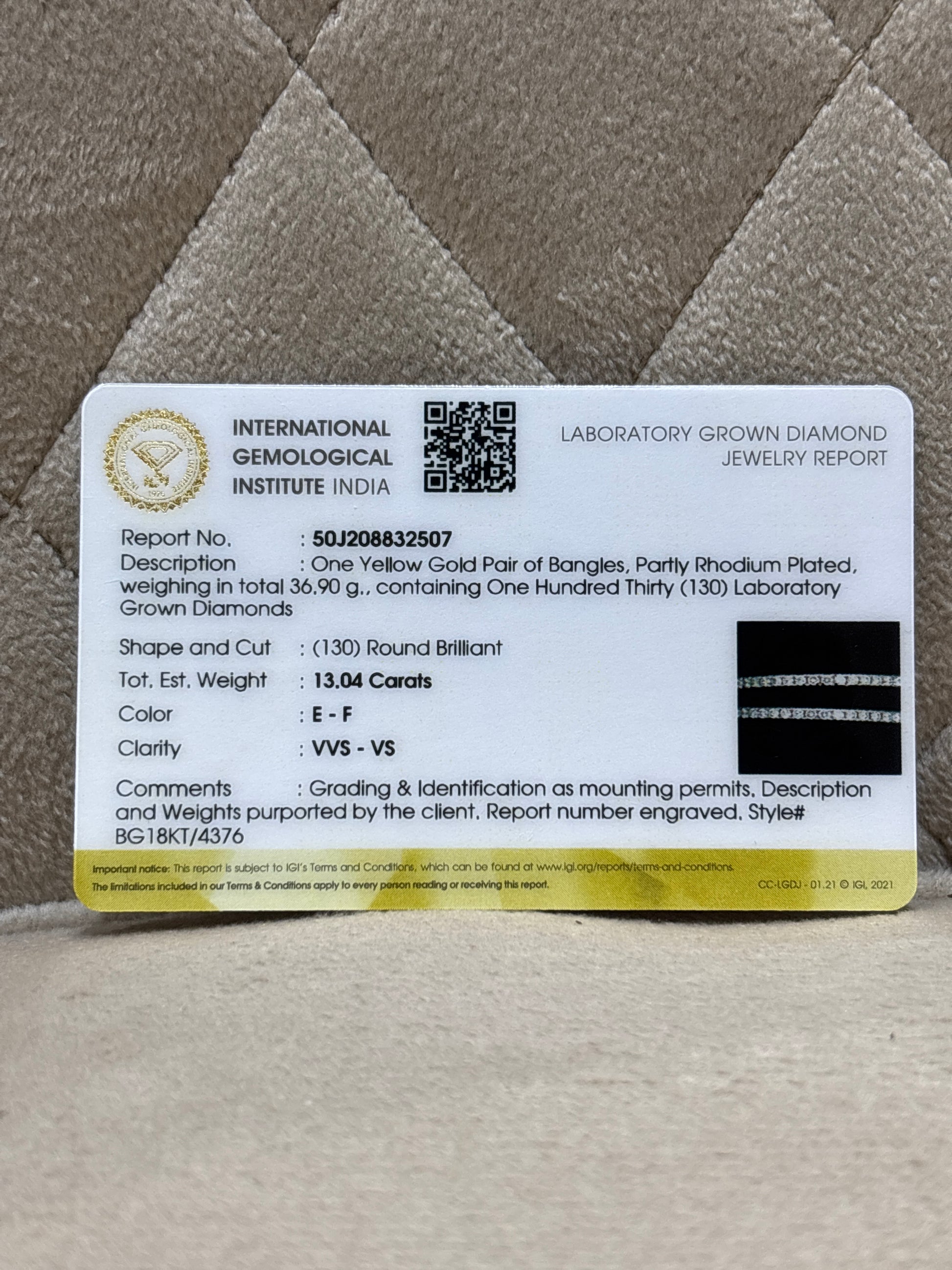 Royal Bloom Lab Diamond Bangle