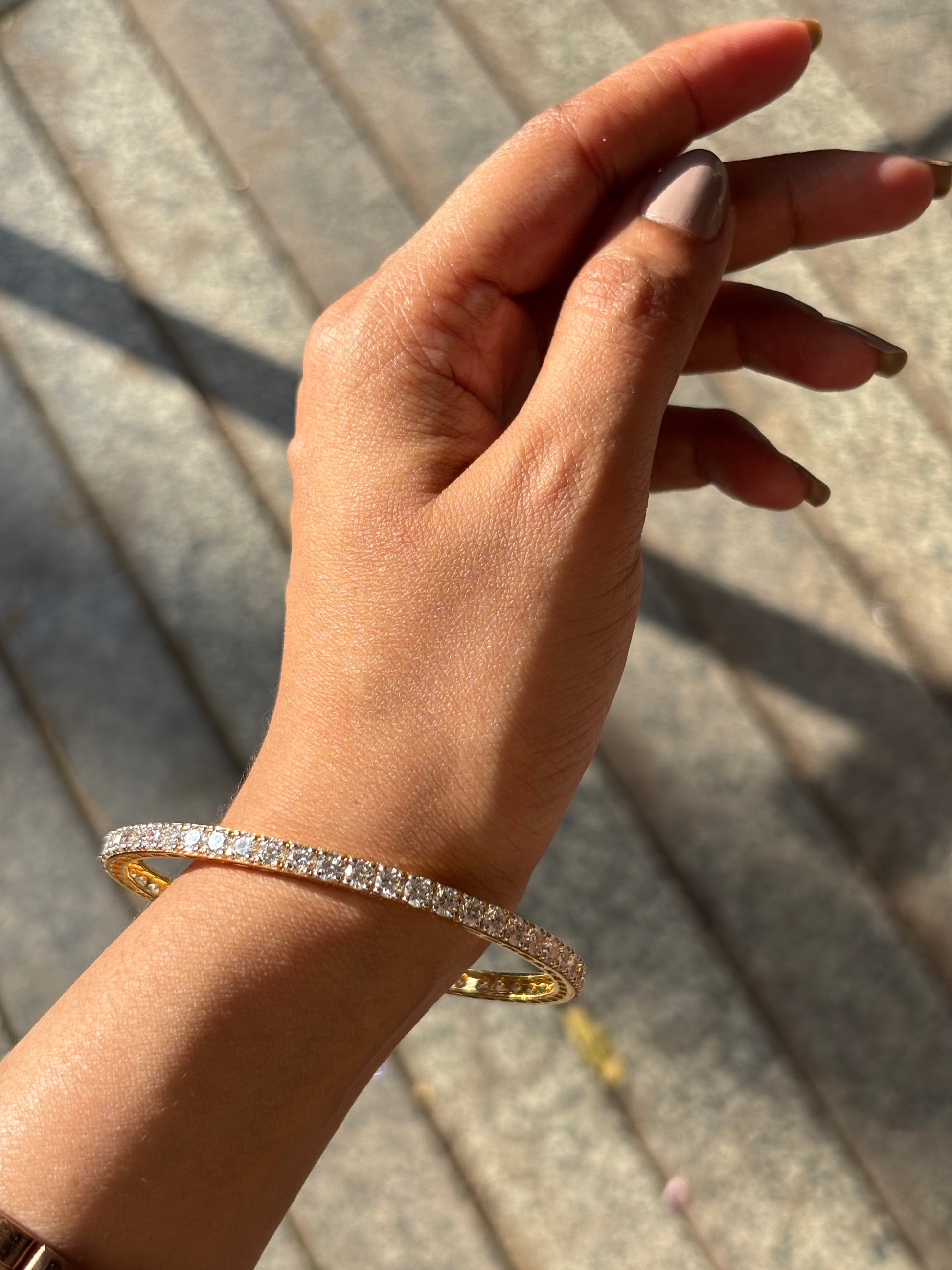 Haiyan Lab Diamond Bangle - Refined Radiance