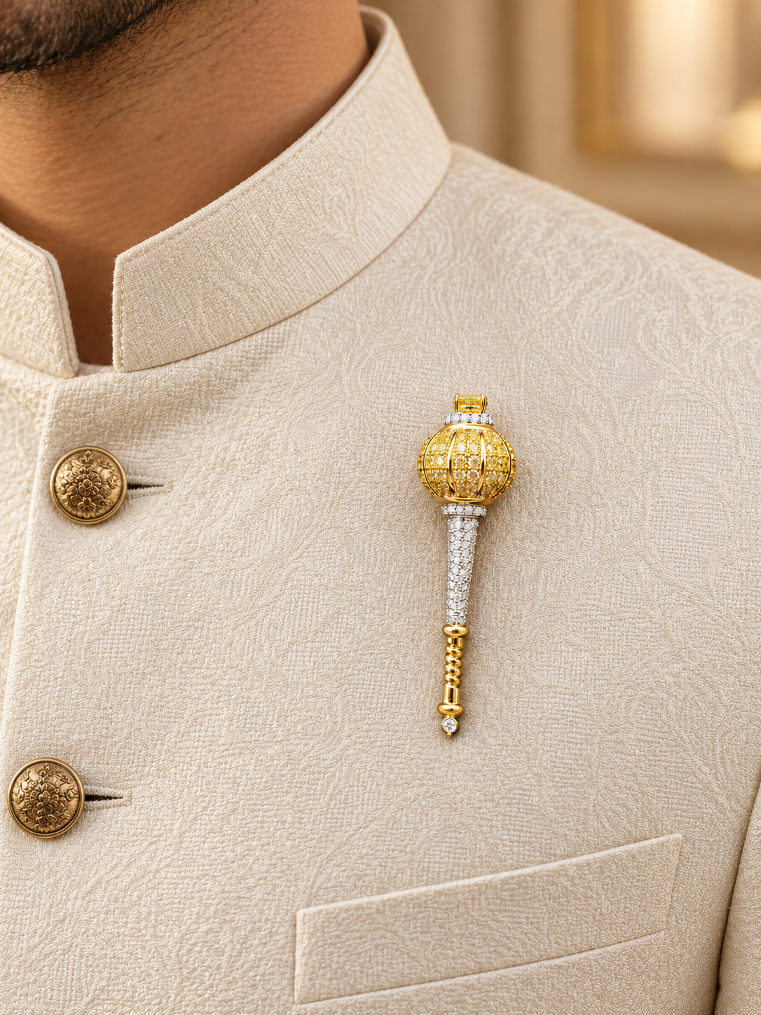 Selvorne Caldrith Lab Grown Diamond Brooch