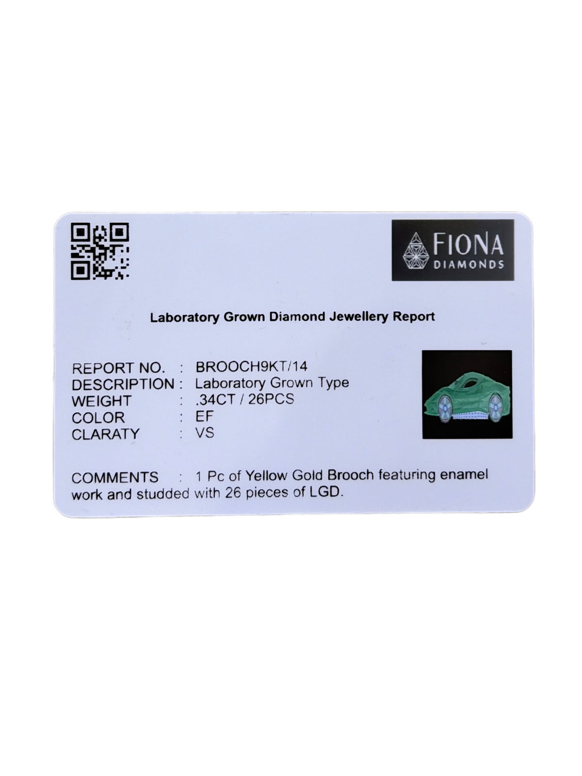 Aura Arc Lab Diamond Brooch
