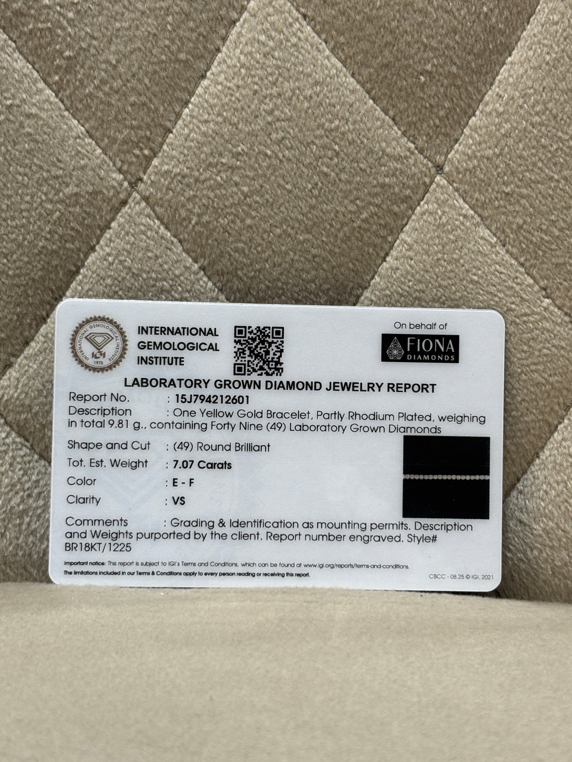 Norielle Skye Lab Diamond Bracelet