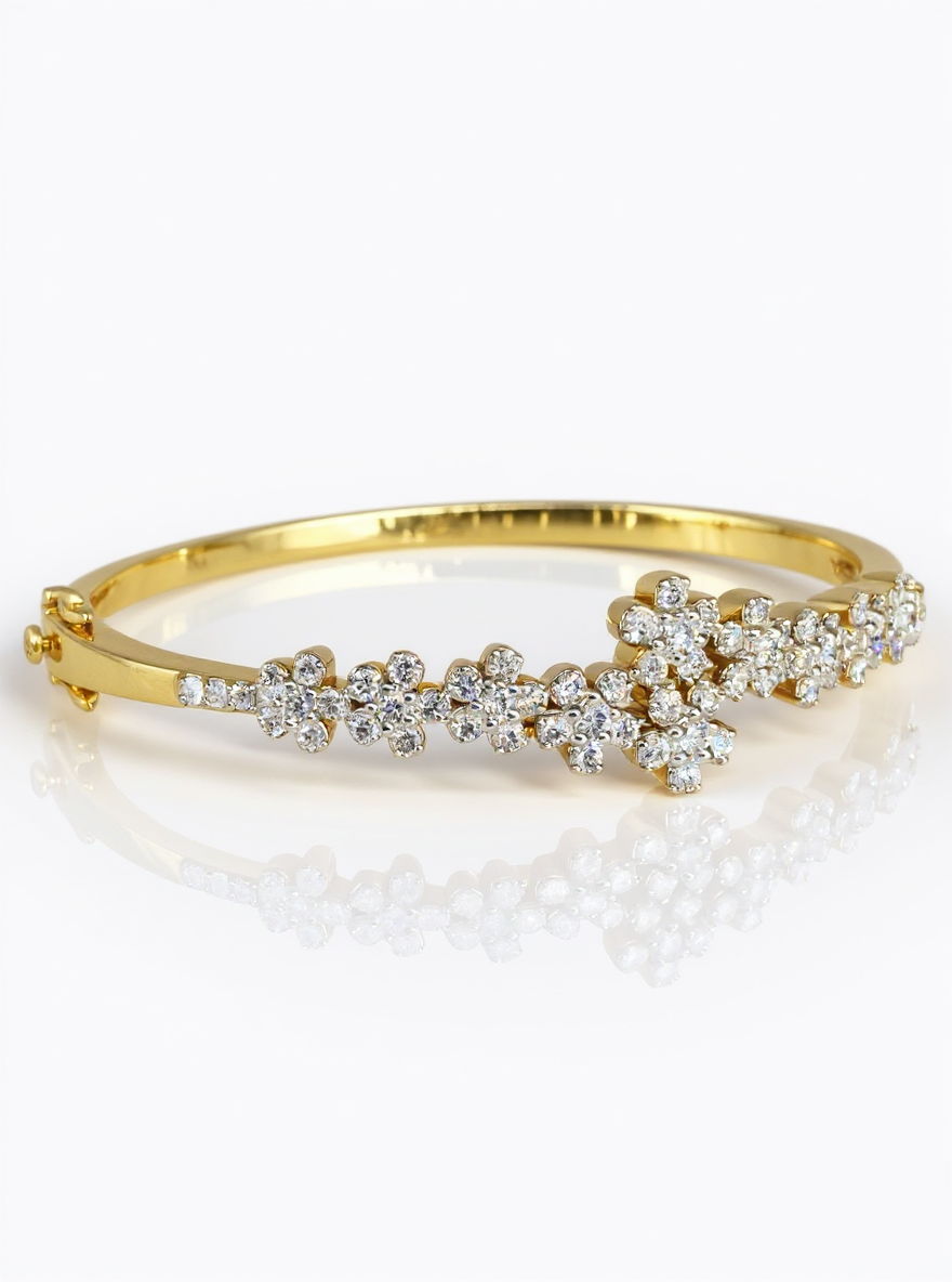 Gilded Bloom Lab Diamond Bracelet