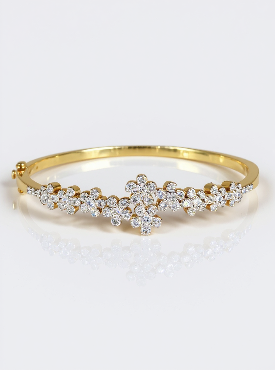 Gilded Bloom Lab Diamond Bracelet