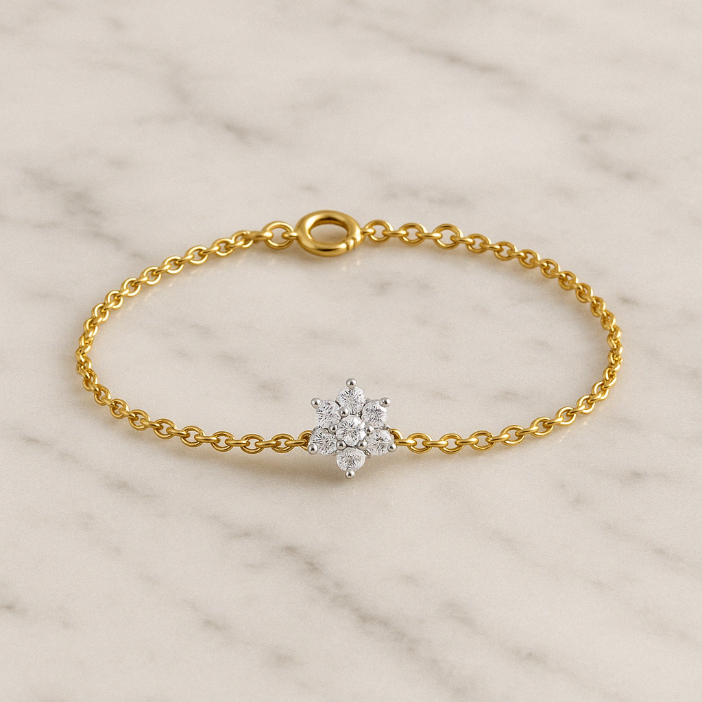 0.28ct Lab Grown Diamond Bracelet in 18kt Gold Vermeil - Fiona Diamonds - Fiona Diamonds