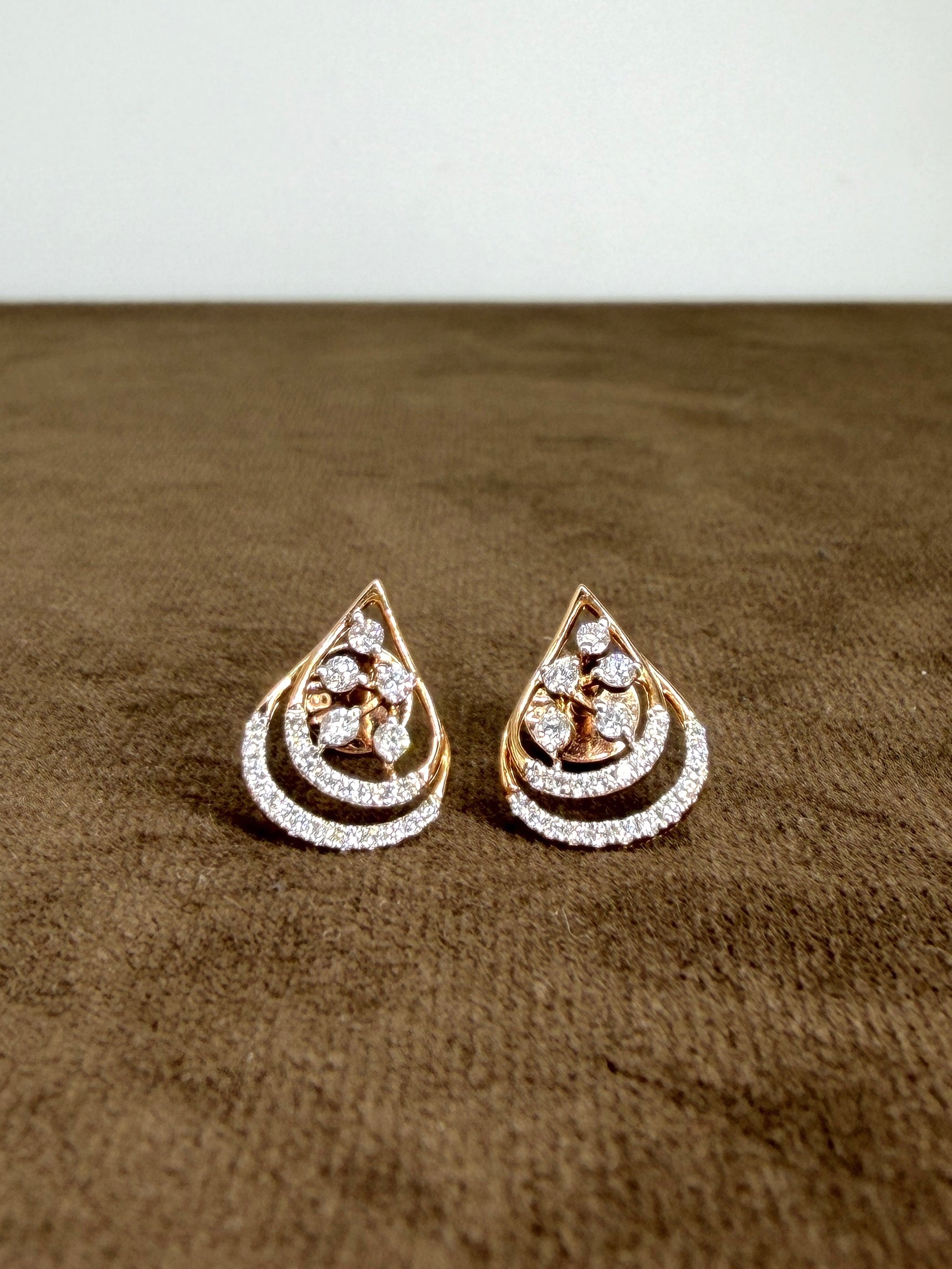 Ivory Halo Lab Diamond Earring