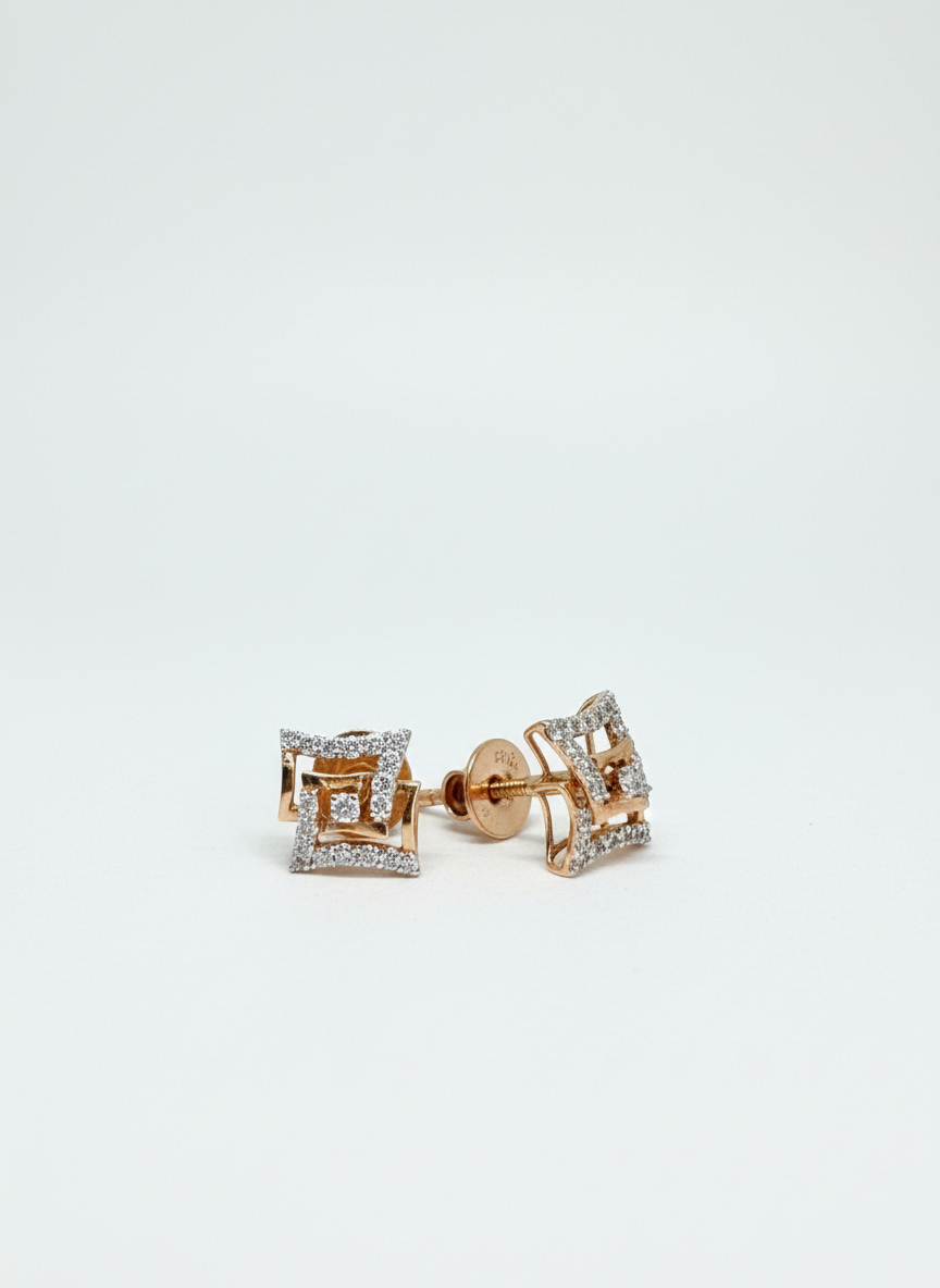 Amber Serenade Lab Diamond Earring