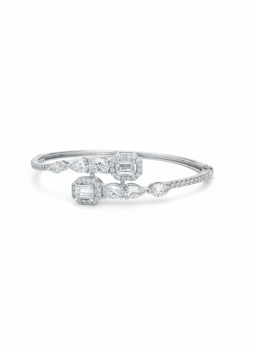 Nyxora Orbit Lab Diamond Bangle