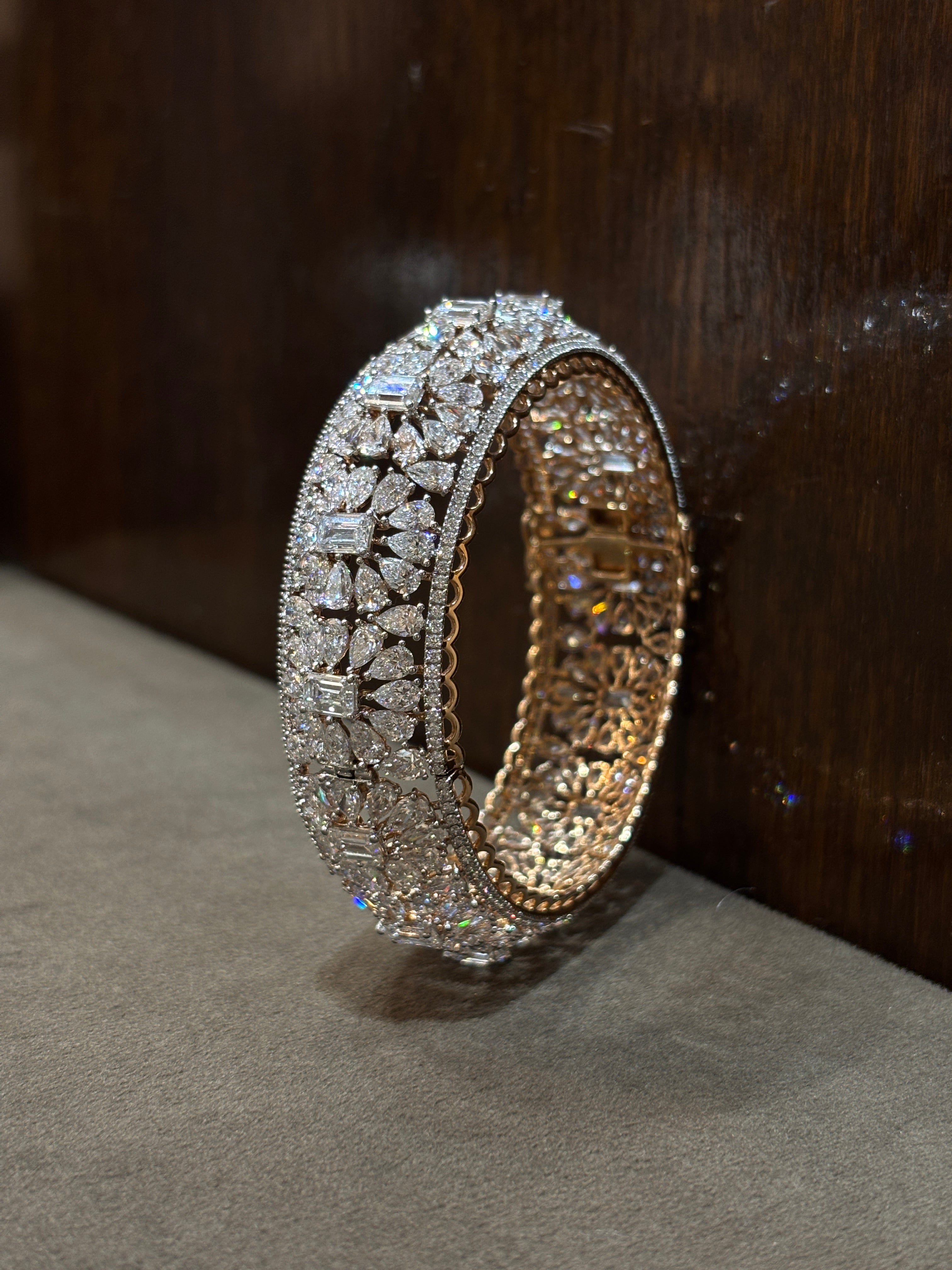 Calivara Edge Lab Diamond Bangle