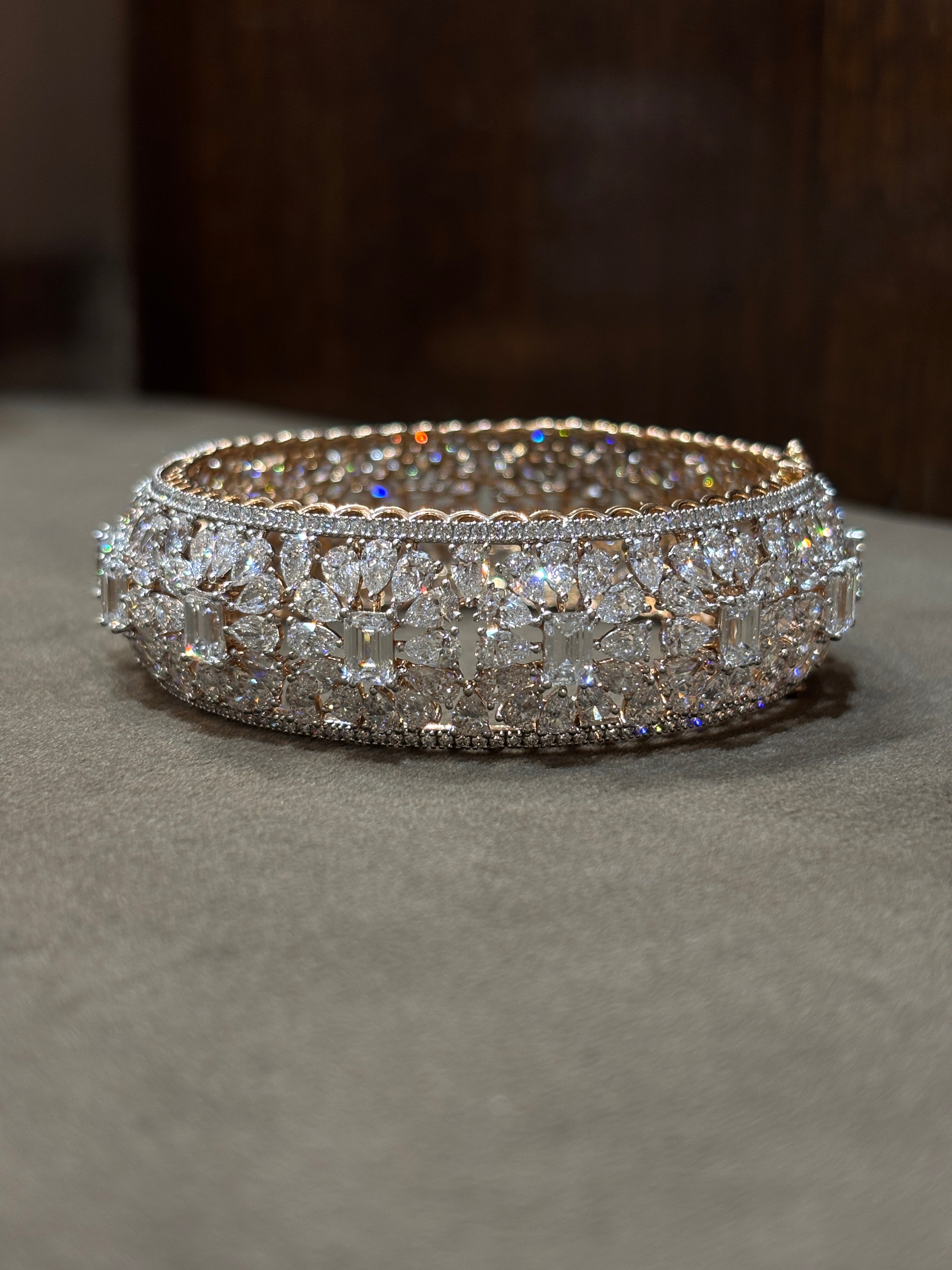 Calivara Edge Lab Diamond Bangle