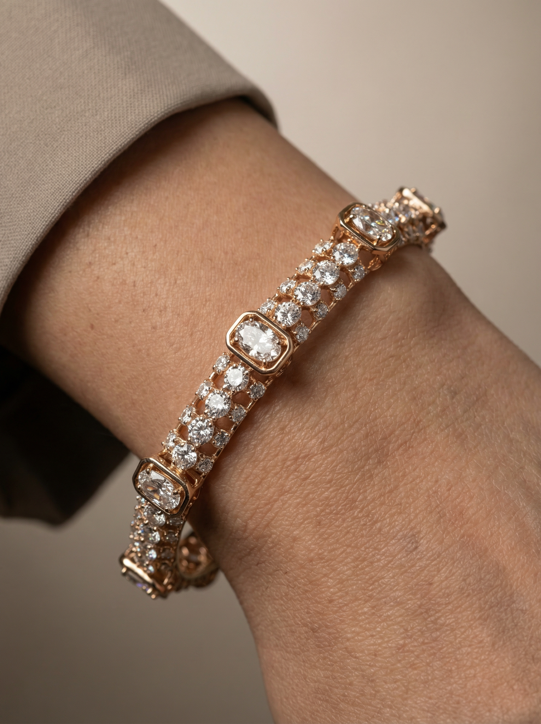 Avienne Rayne Lab Diamond Bangle