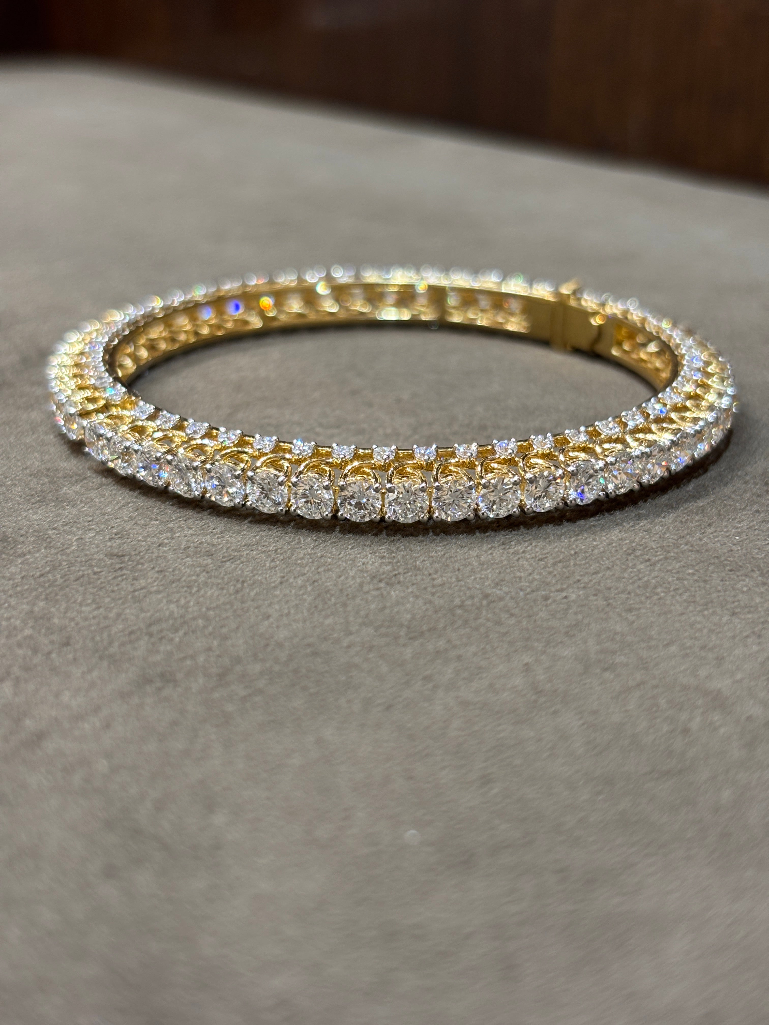 Solviera Lune Lab Diamond Bangle