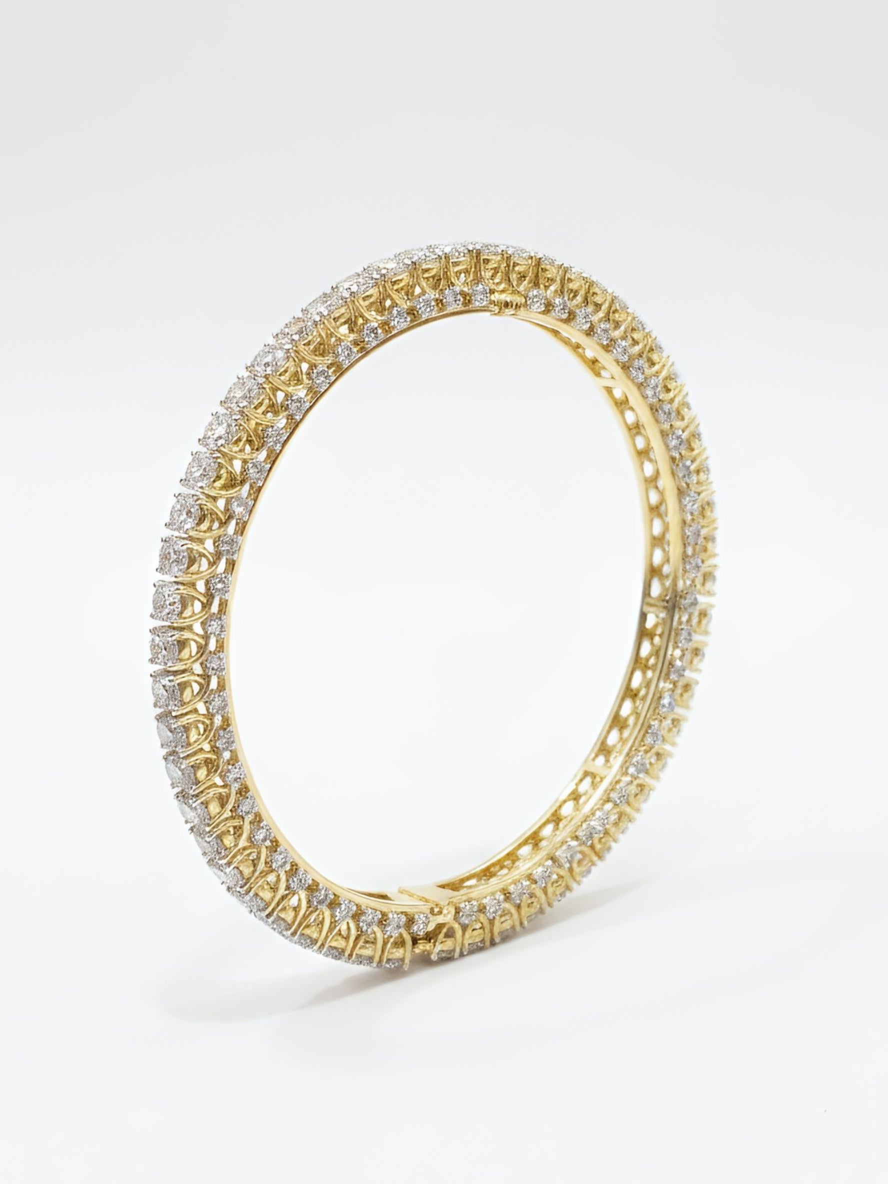 Solviera Lune Lab Diamond Bangle