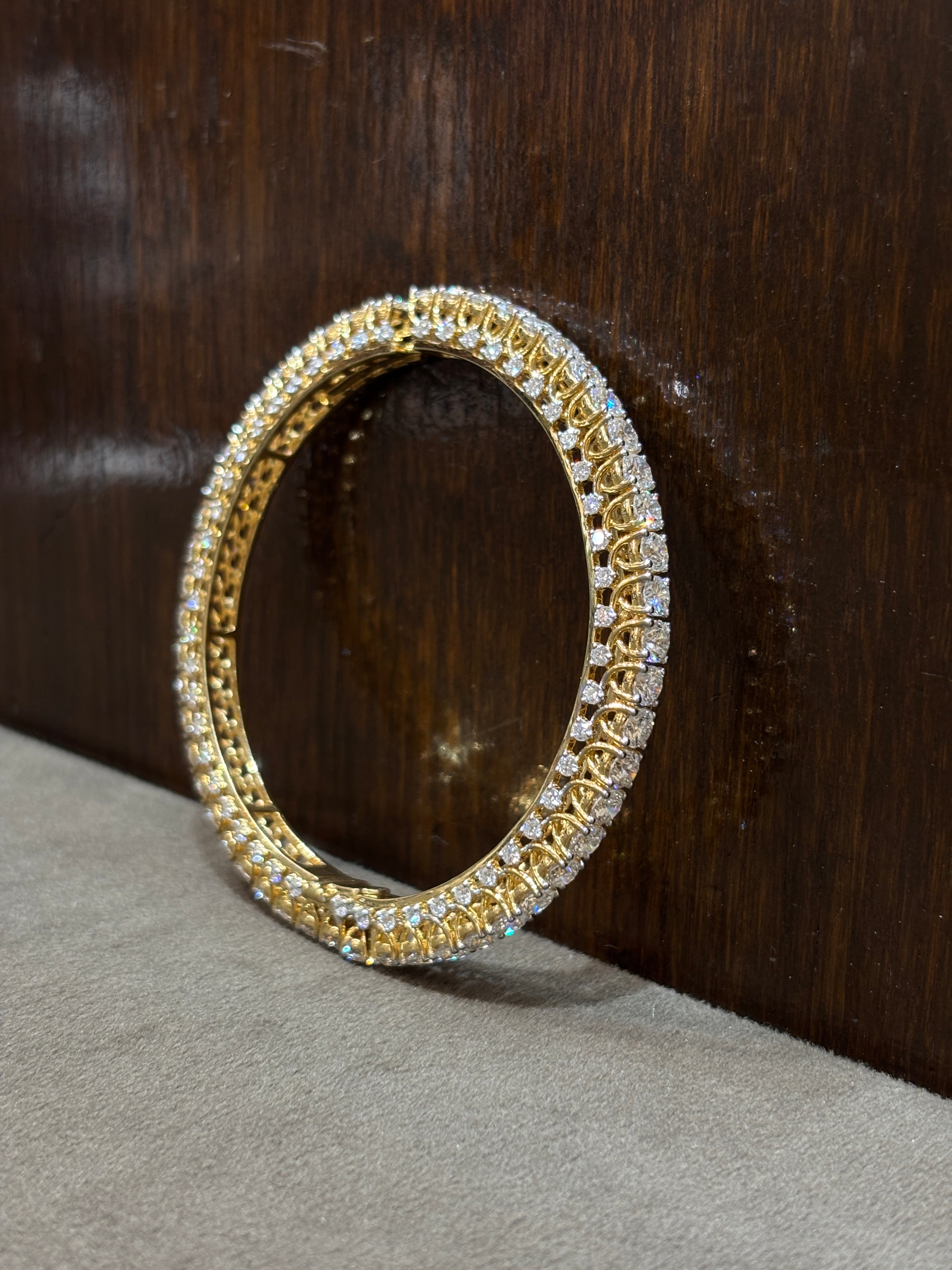 Solviera Lune Lab Diamond Bangle