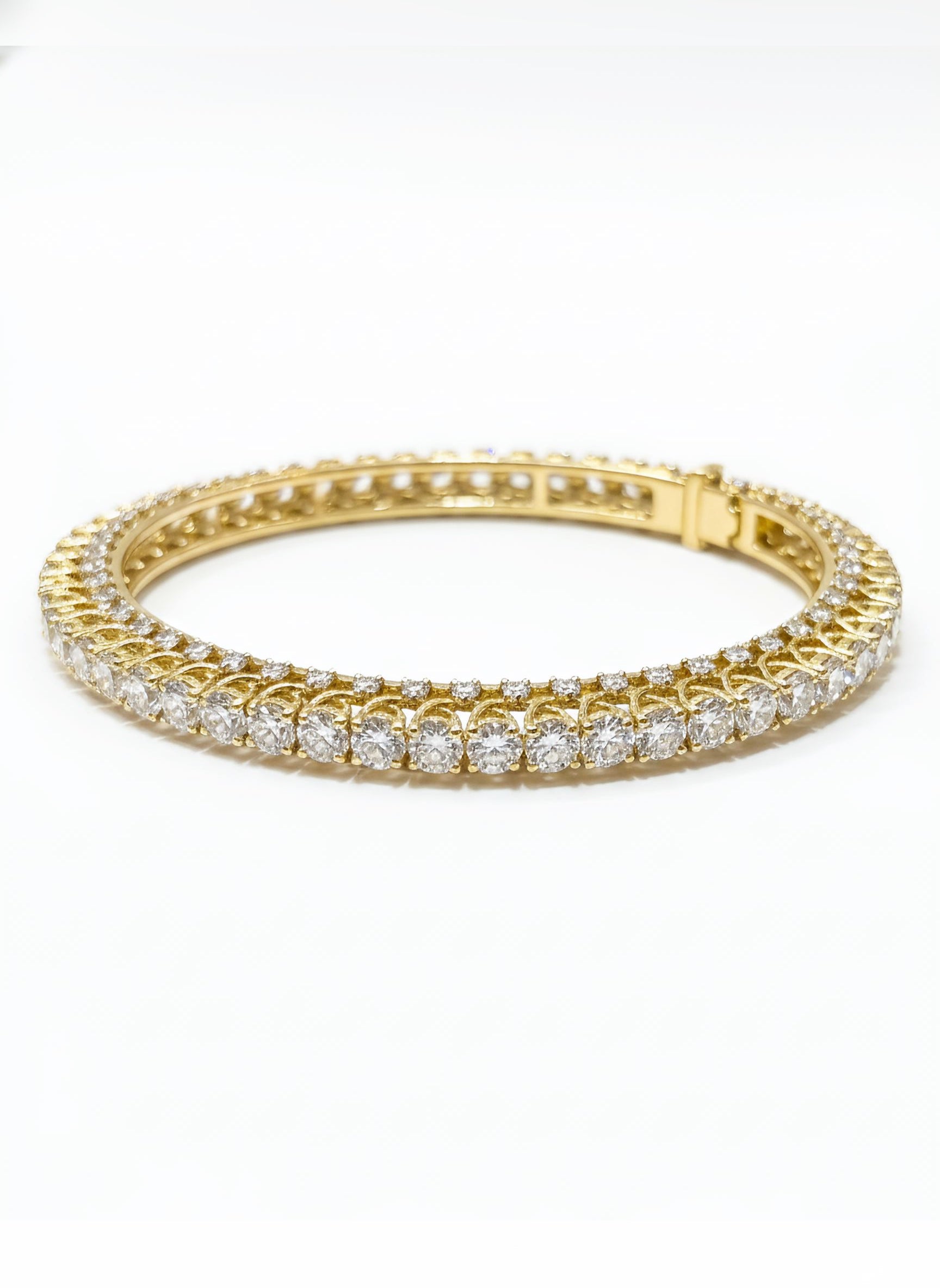 Solviera Lune Lab Diamond Bangle