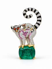 Lyra Arc Lab Diamond Brooch