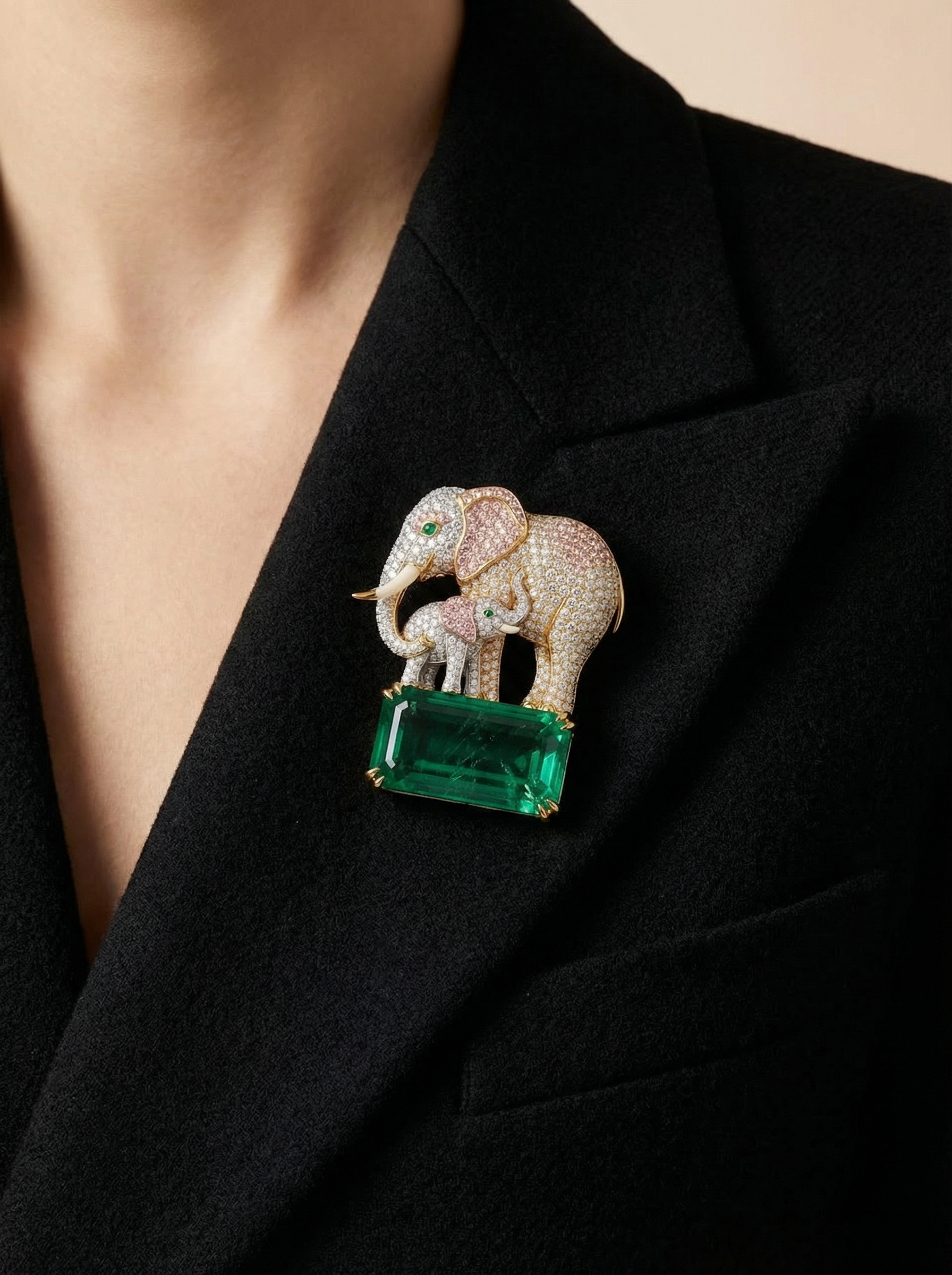 Ivory Bloom Lab Diamond Brooch - Fiona Diamonds - Fiona Diamonds