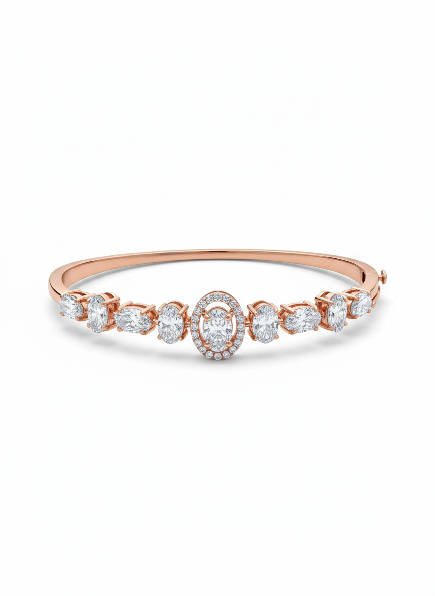 Ozyra Weft Lab Diamond Bracelet