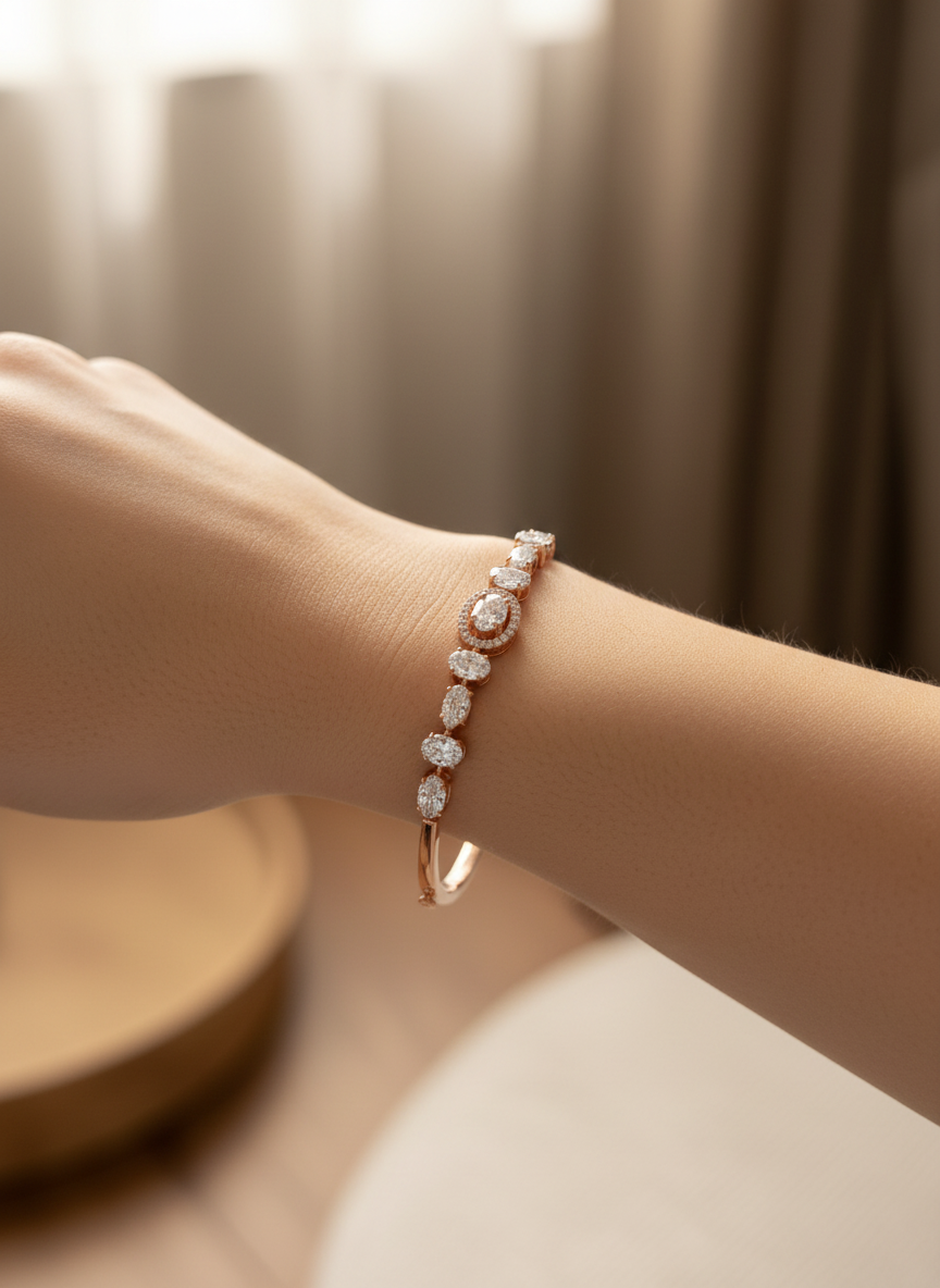 Ozyra Weft Lab Diamond Bracelet