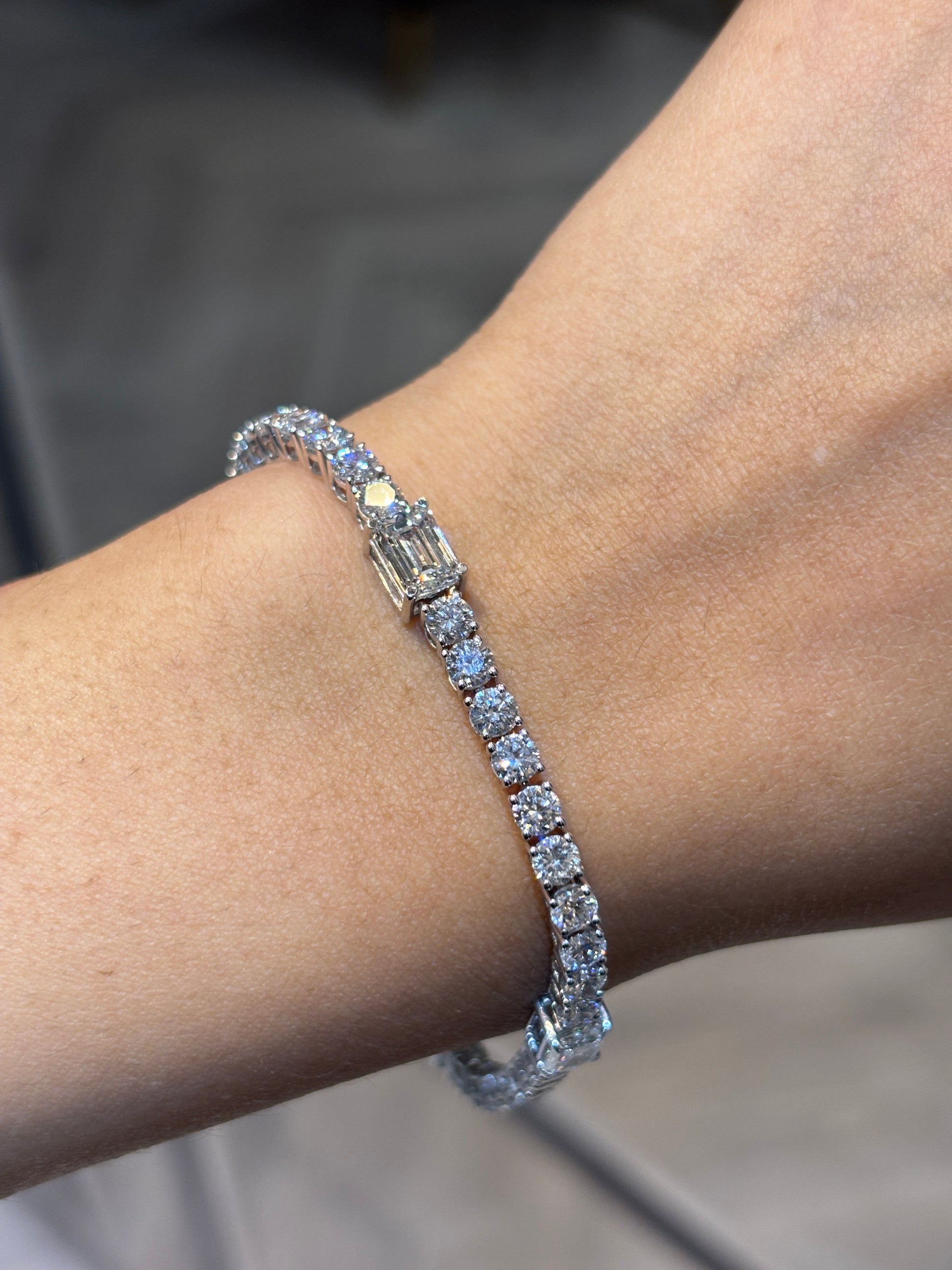 Crystal Gleam Lab Diamond Bracelet