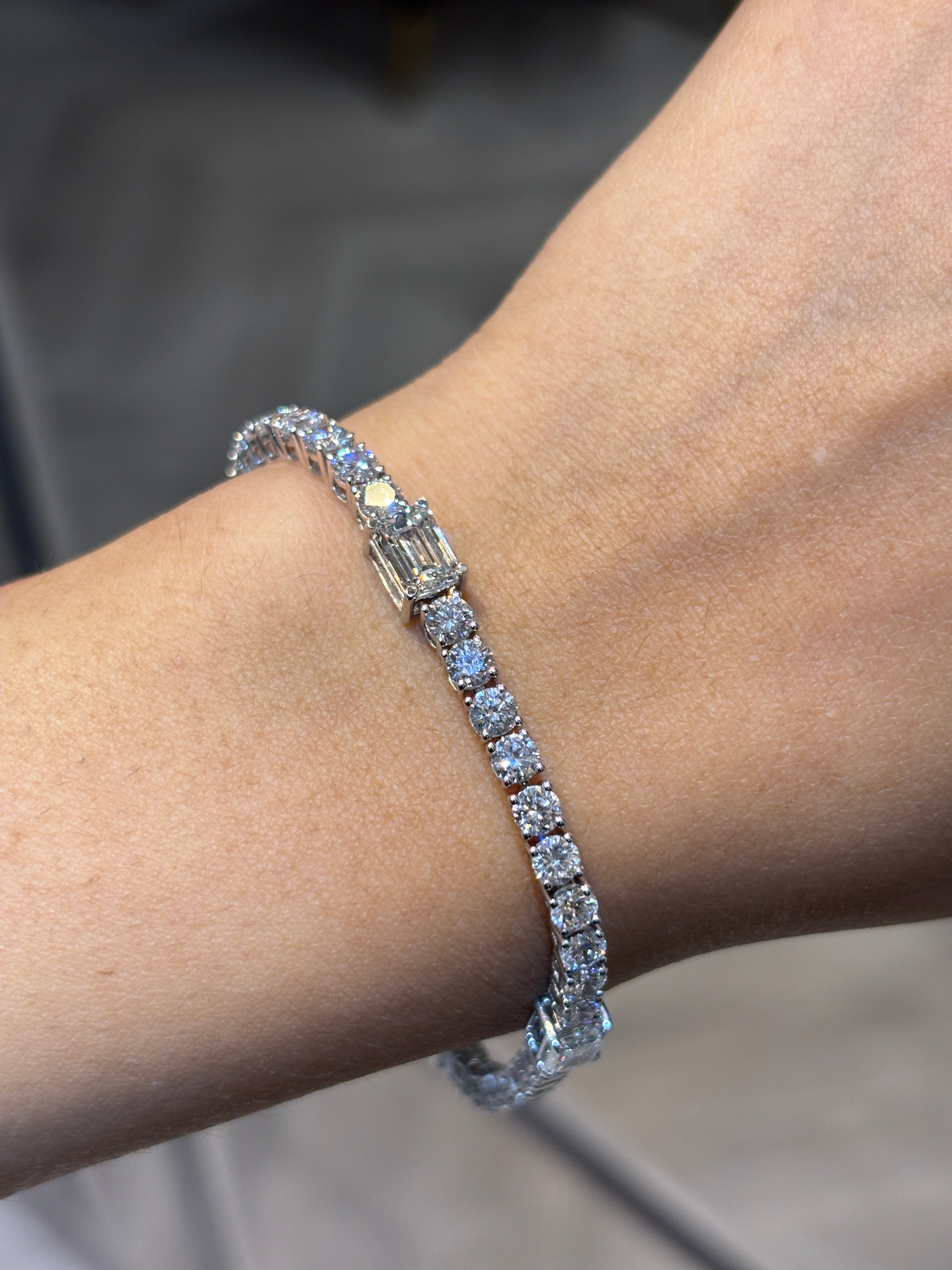 Crystal Gleam Lab Diamond Bracelet