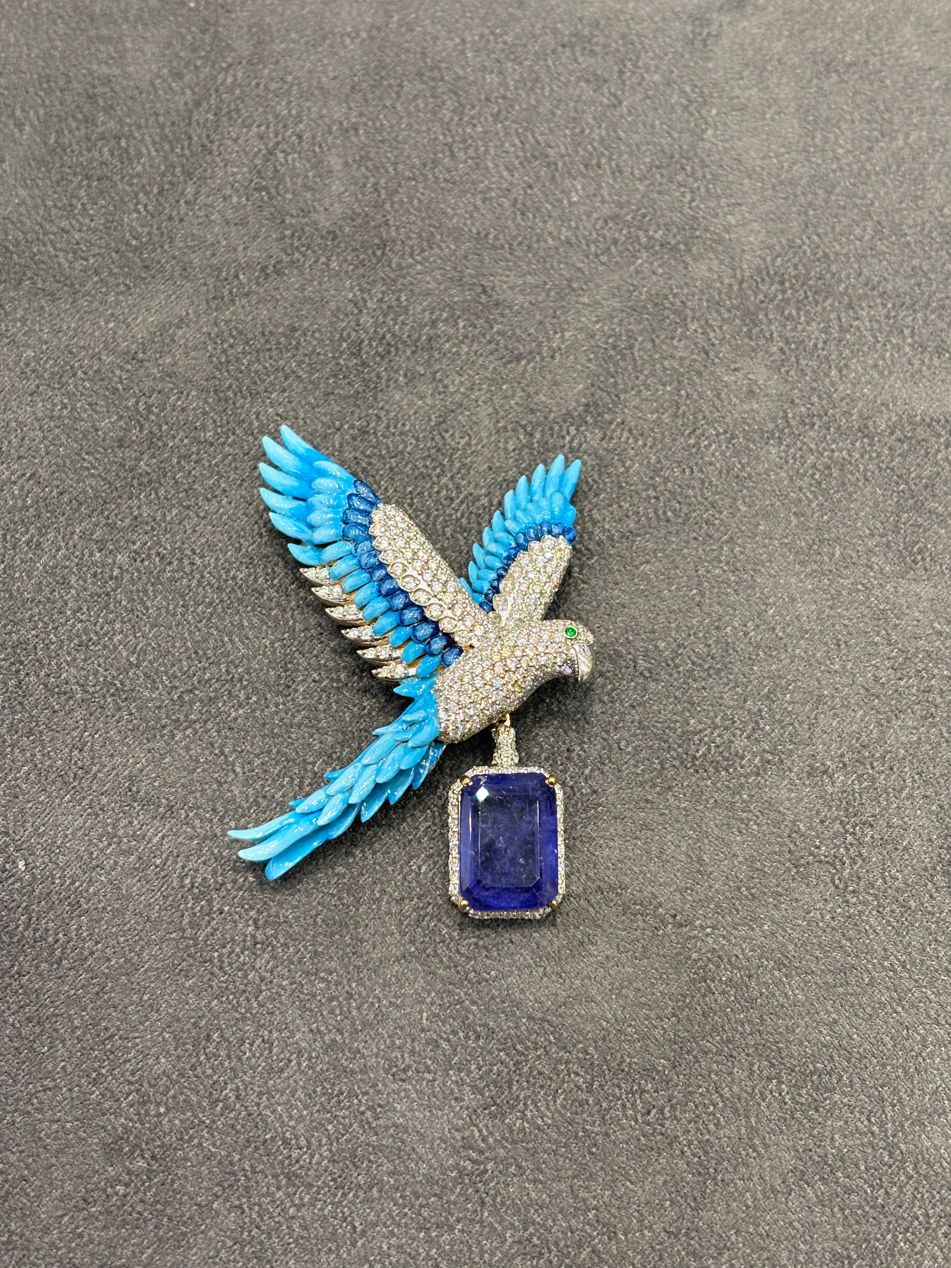 Tabitha Destiny Lab Diamond Brooch