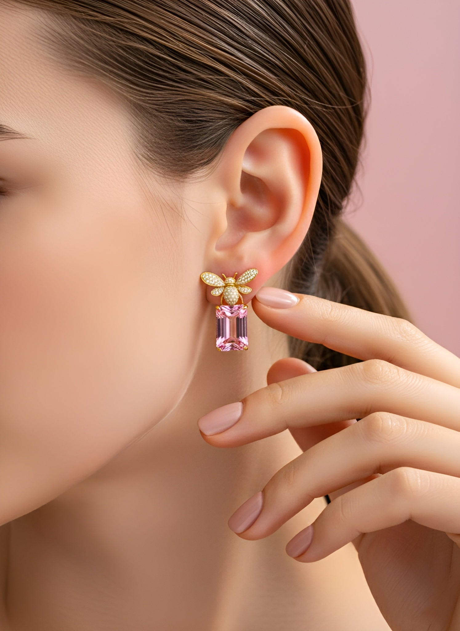 Aurora Charm Lab Diamond Earrings