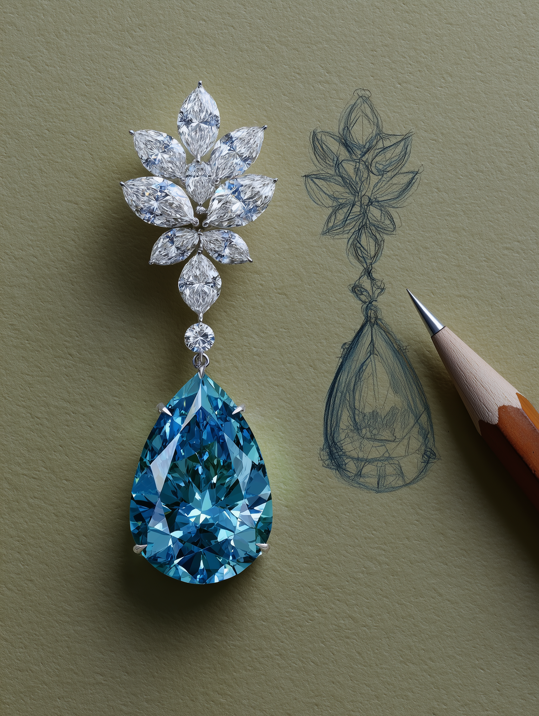 Lustre Bloom Lab Diamond Earrings