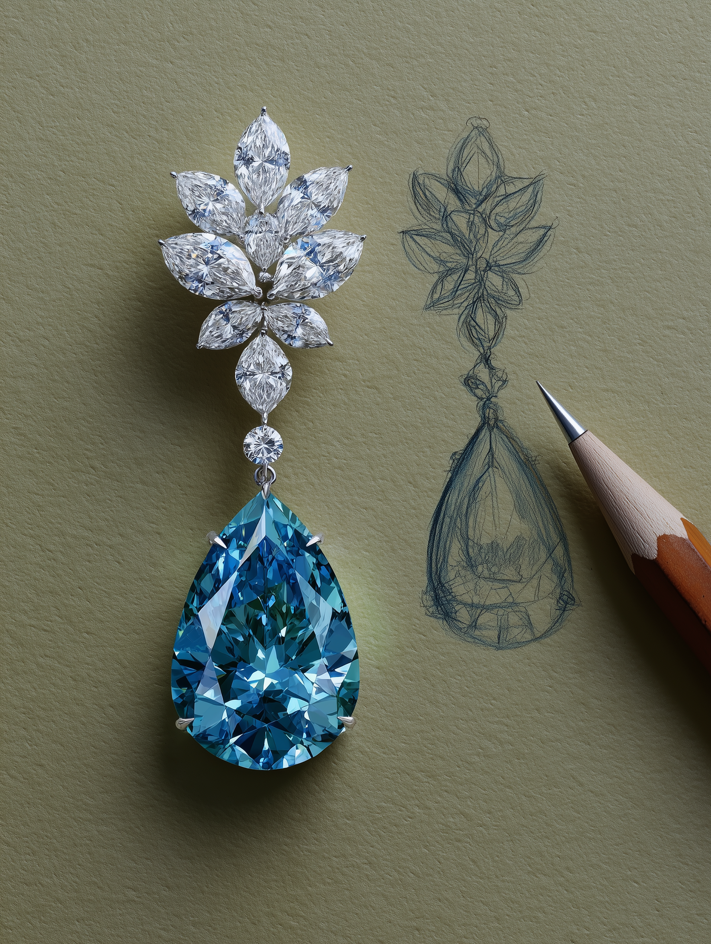 Lustre Bloom Lab Diamond Earrings