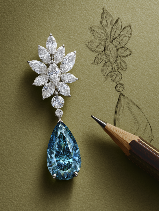 Dazzle Realm Lab Diamond Earrings