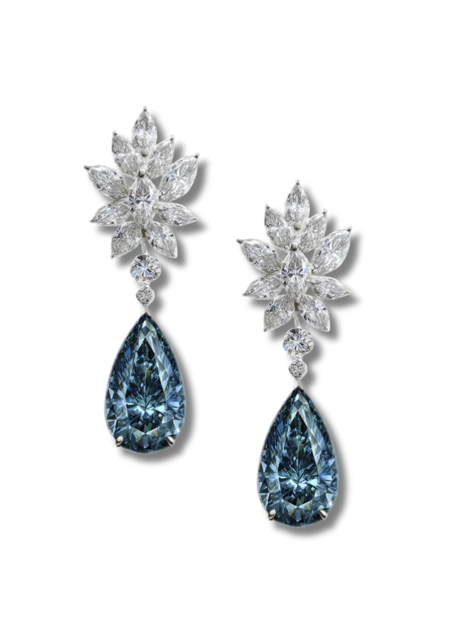 Dazzle Realm Lab Diamond Earrings