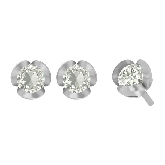 Load image into Gallery viewer, Tialy unique lab diamond earrings design
