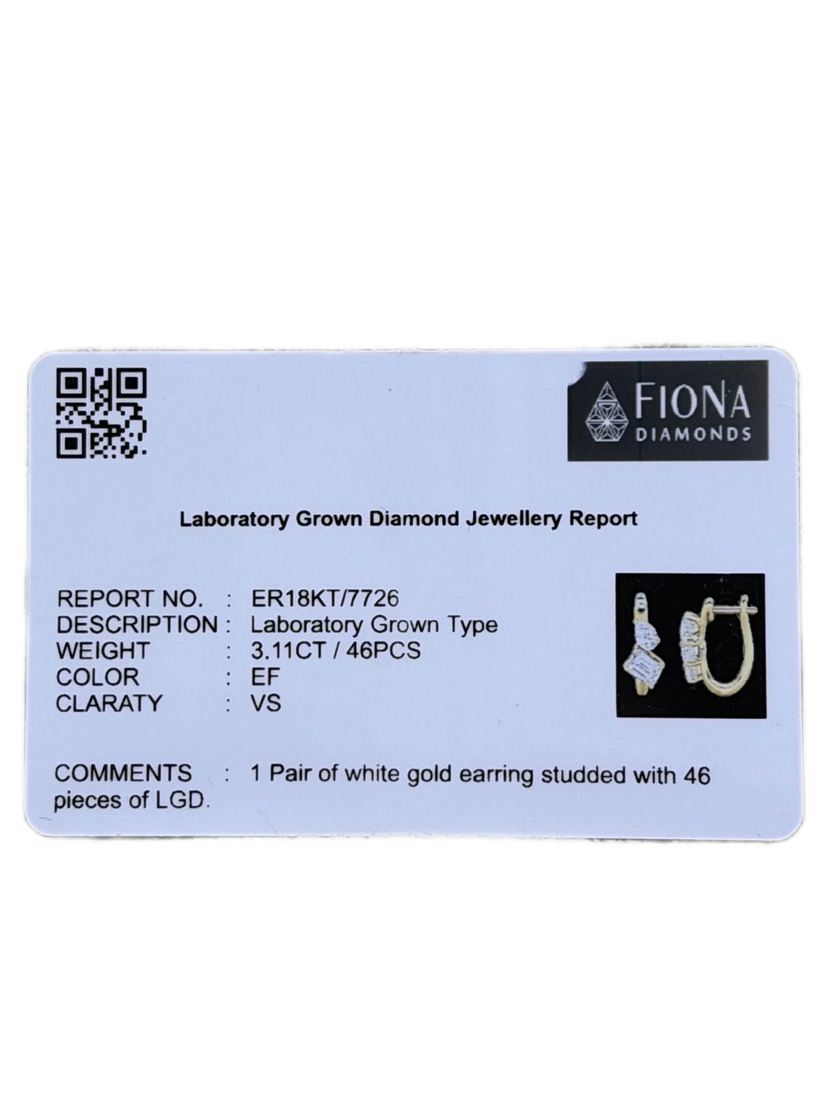 Keva Thorn Lab Diamond Earring