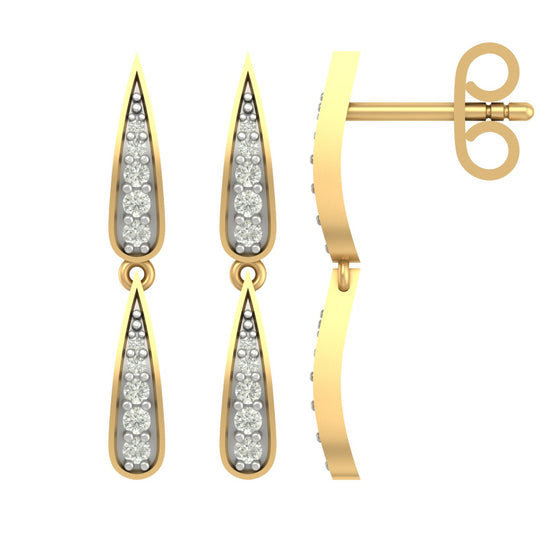 Solvex modern lab diamond earrings design