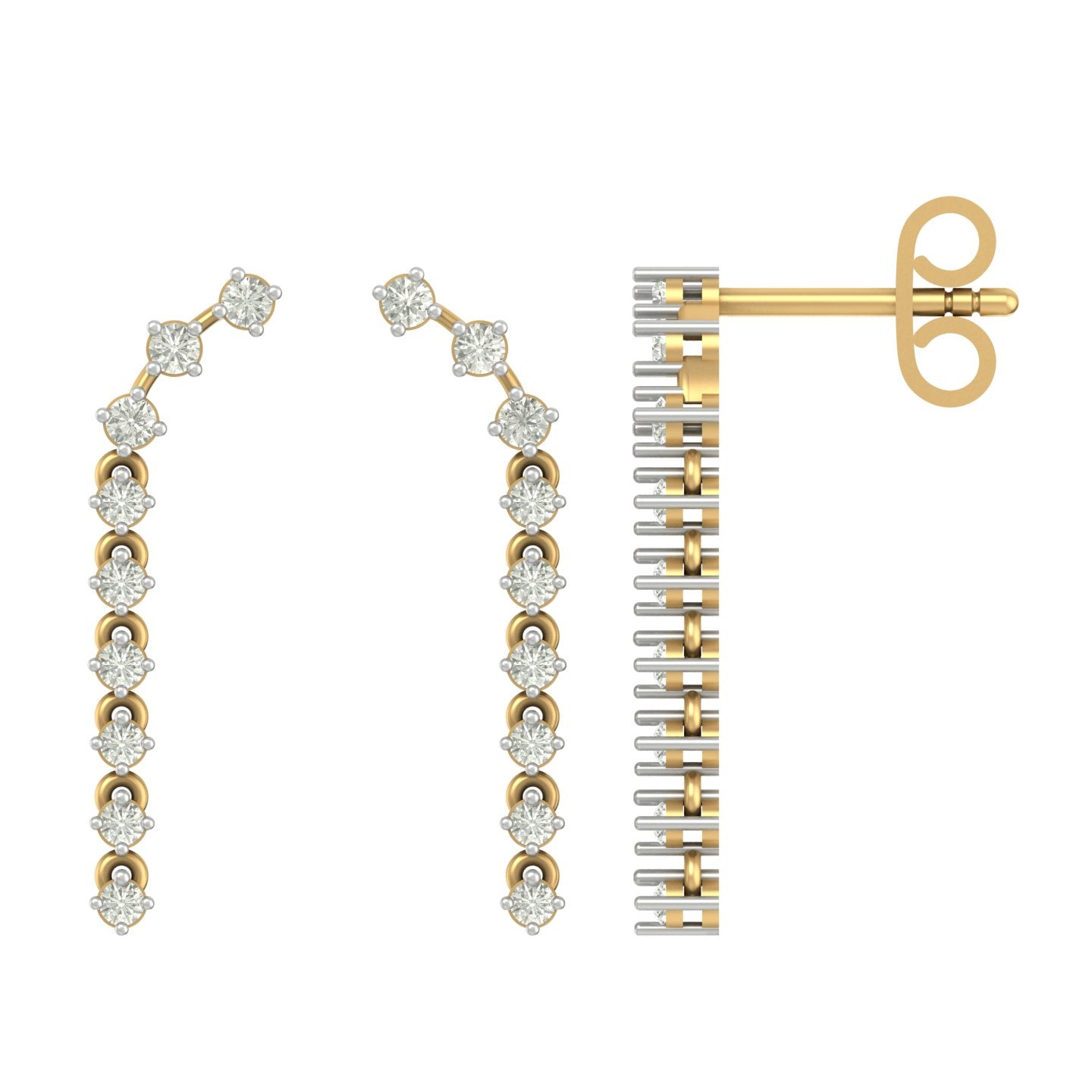 Vistia unique lab diamond earrings design