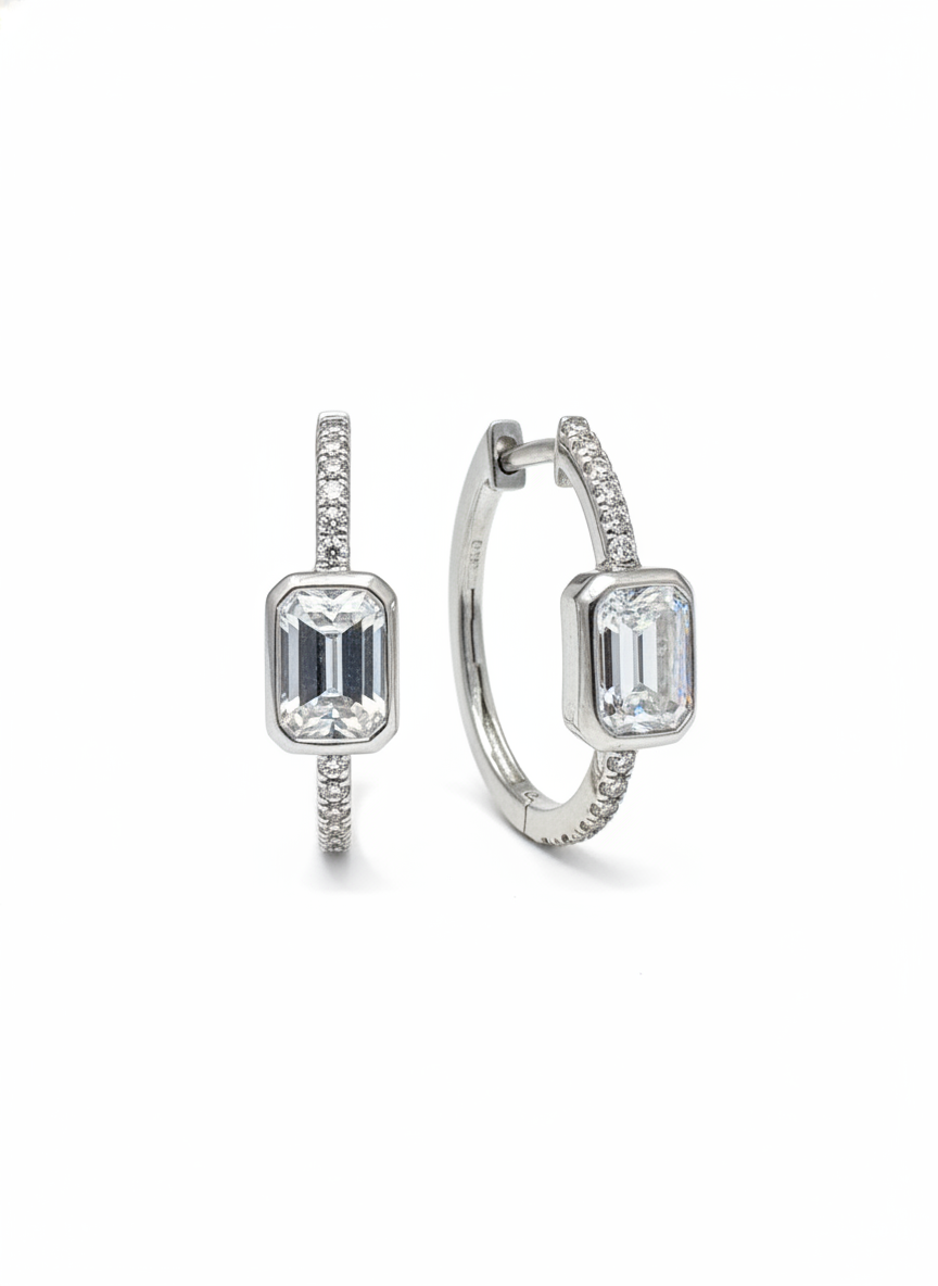 Apex Cluster Lab Diamond Earring