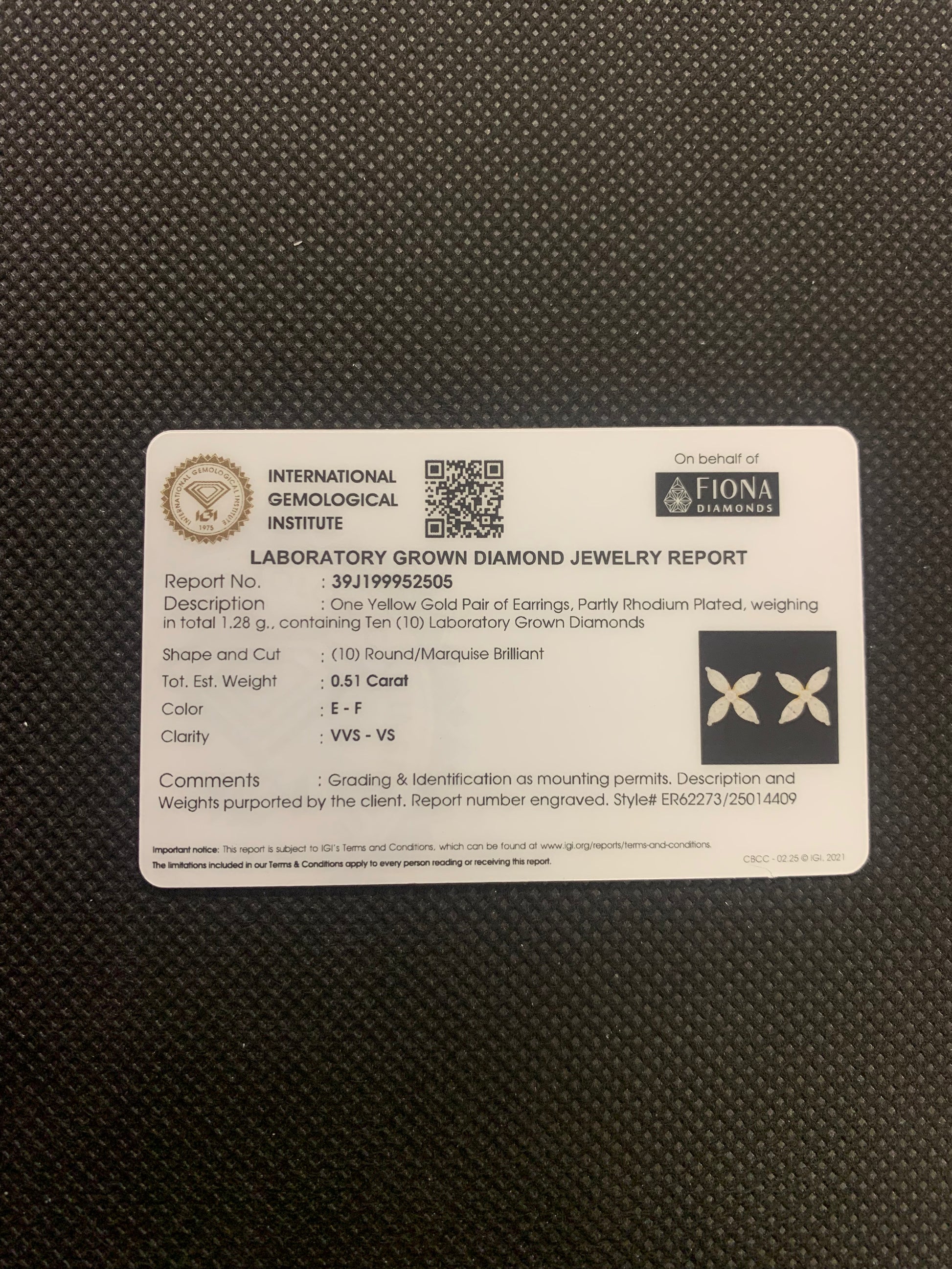 Kara Fade Lab Diamond Earring