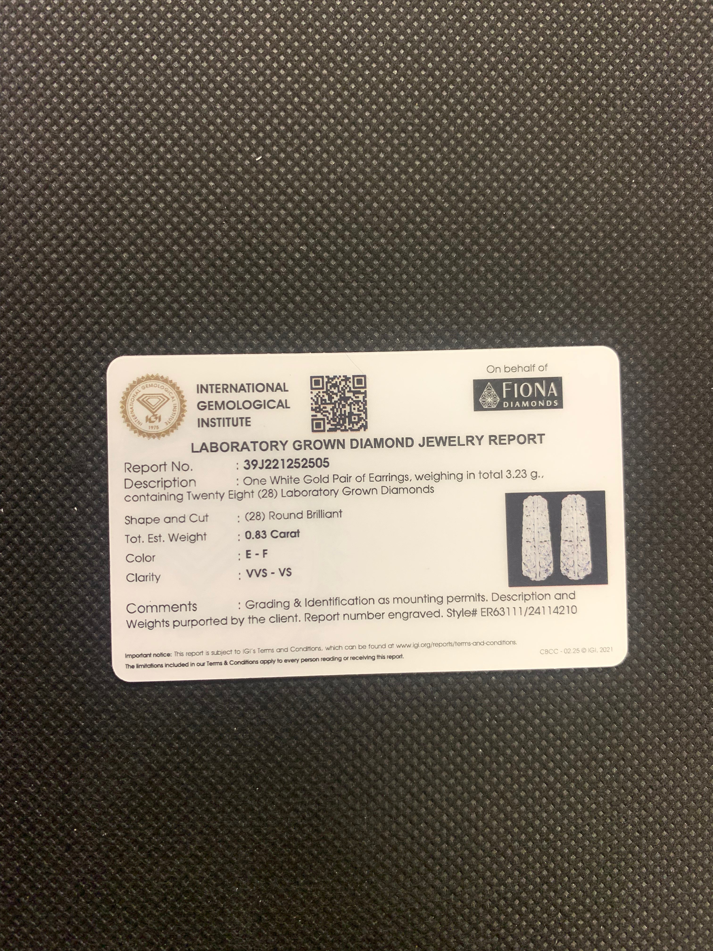 Vera Tip Lab Diamond Earring