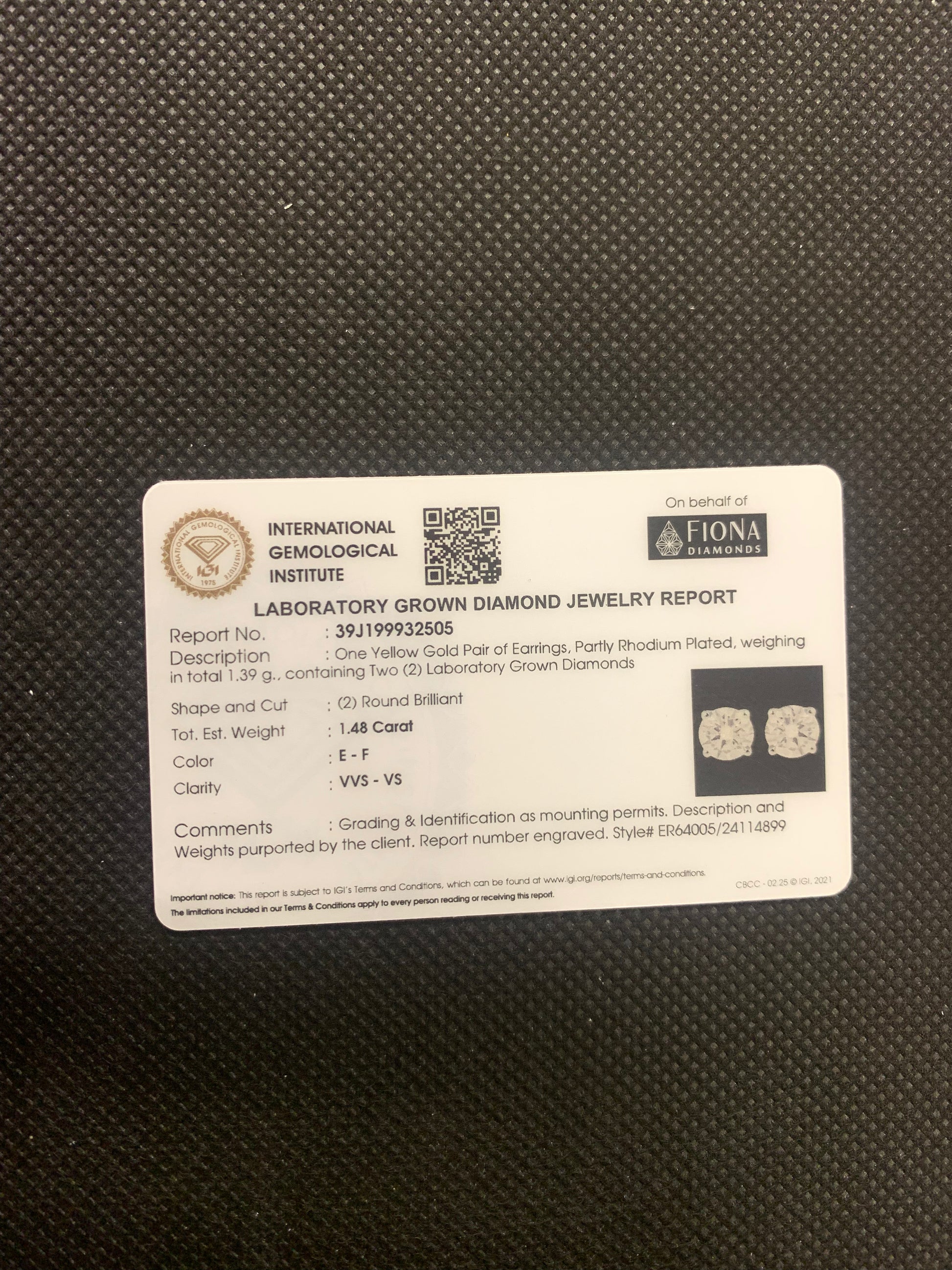 Mina Drop Lab Diamond Earring