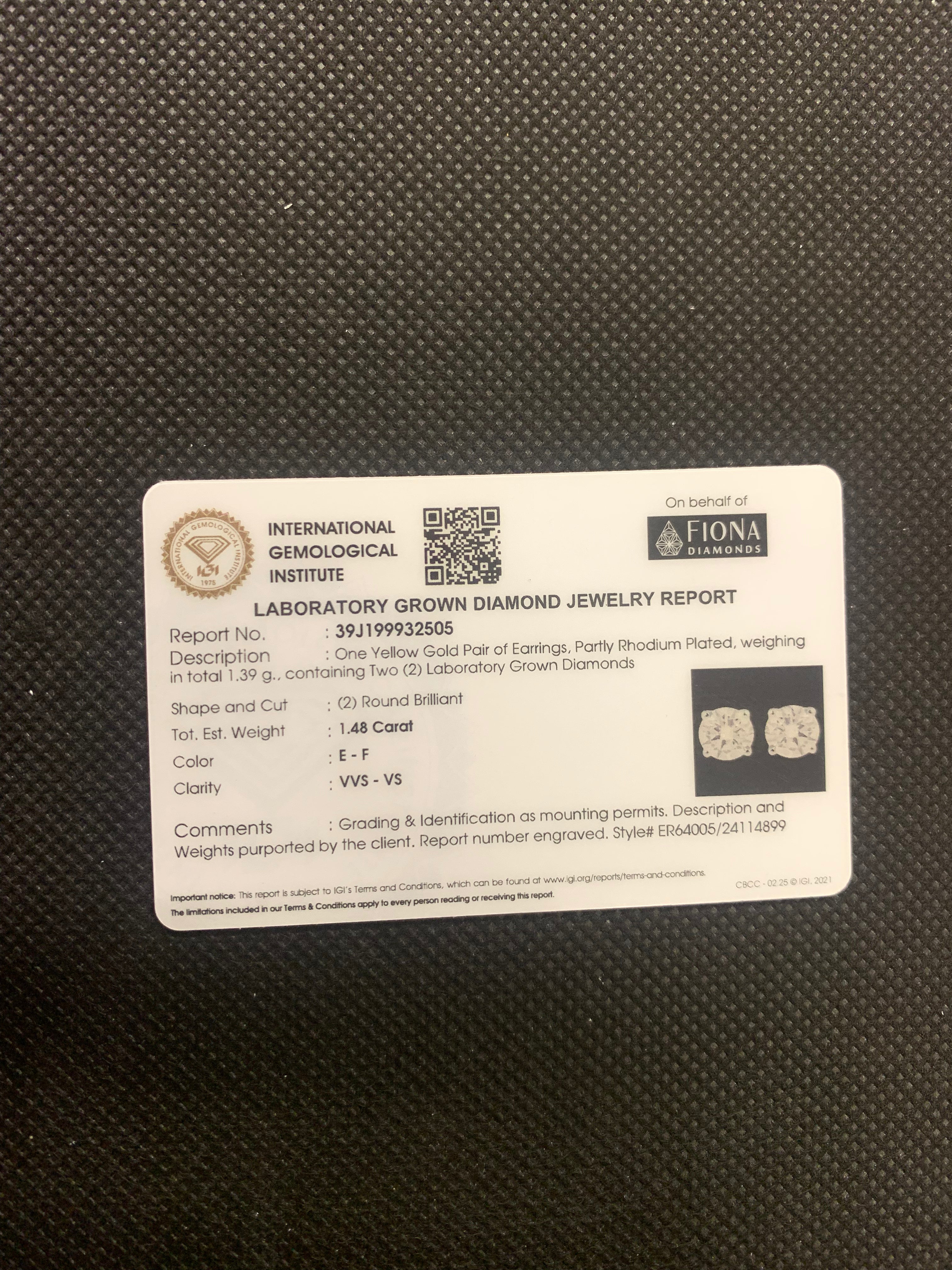 Mina Drop Lab Diamond Earring