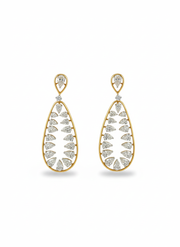 Xirelle Shine Round Lab Diamond Dangler Earrings in 18K Rose Gold by Fiona Diamonds