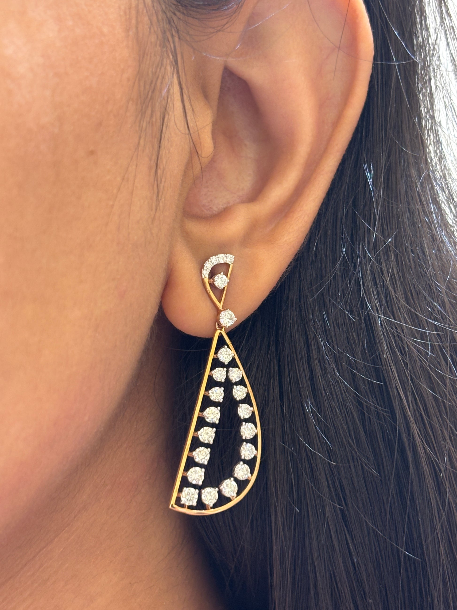 Blush Reverie Lab Diamond Earring - Fiona Diamonds - Fiona Diamonds