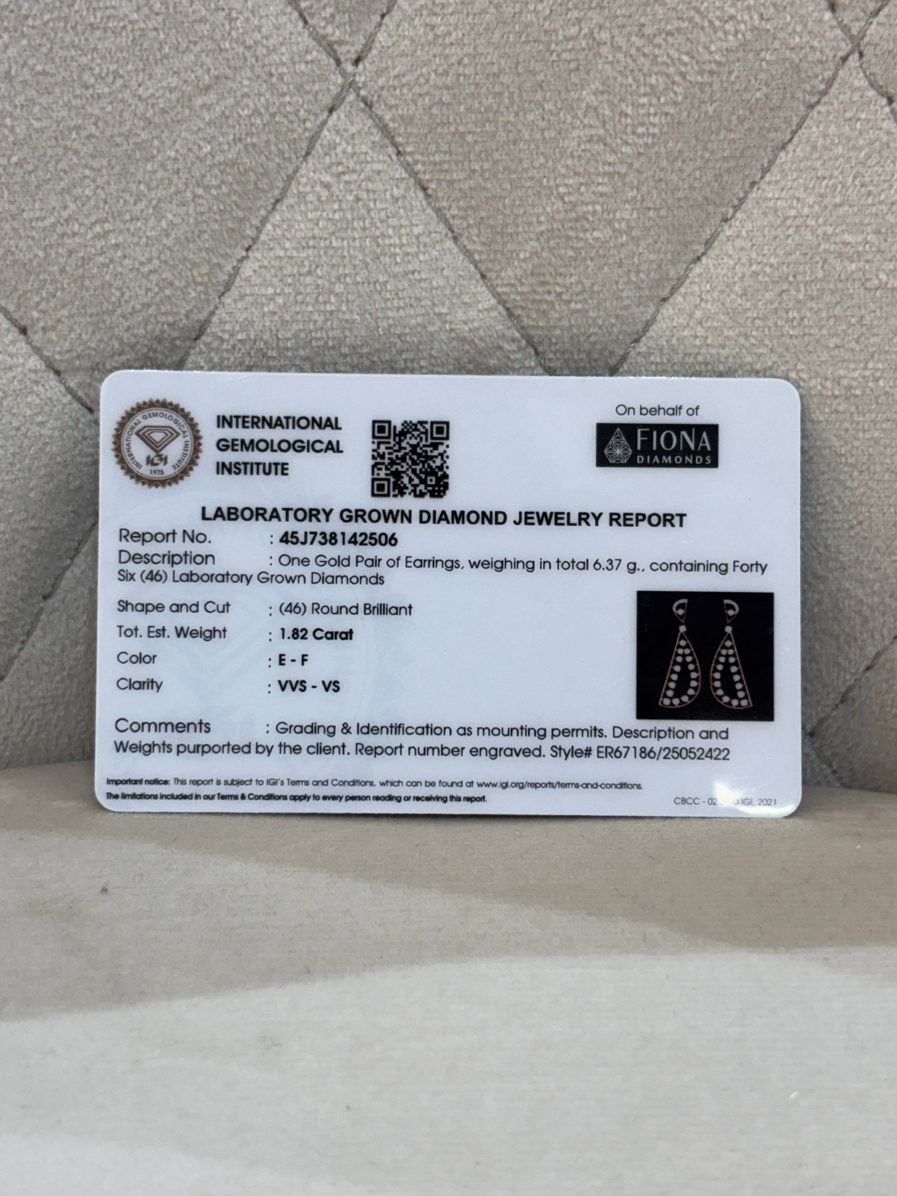 Blush Reverie Lab Diamond Earring - Fiona Diamonds - Fiona Diamonds