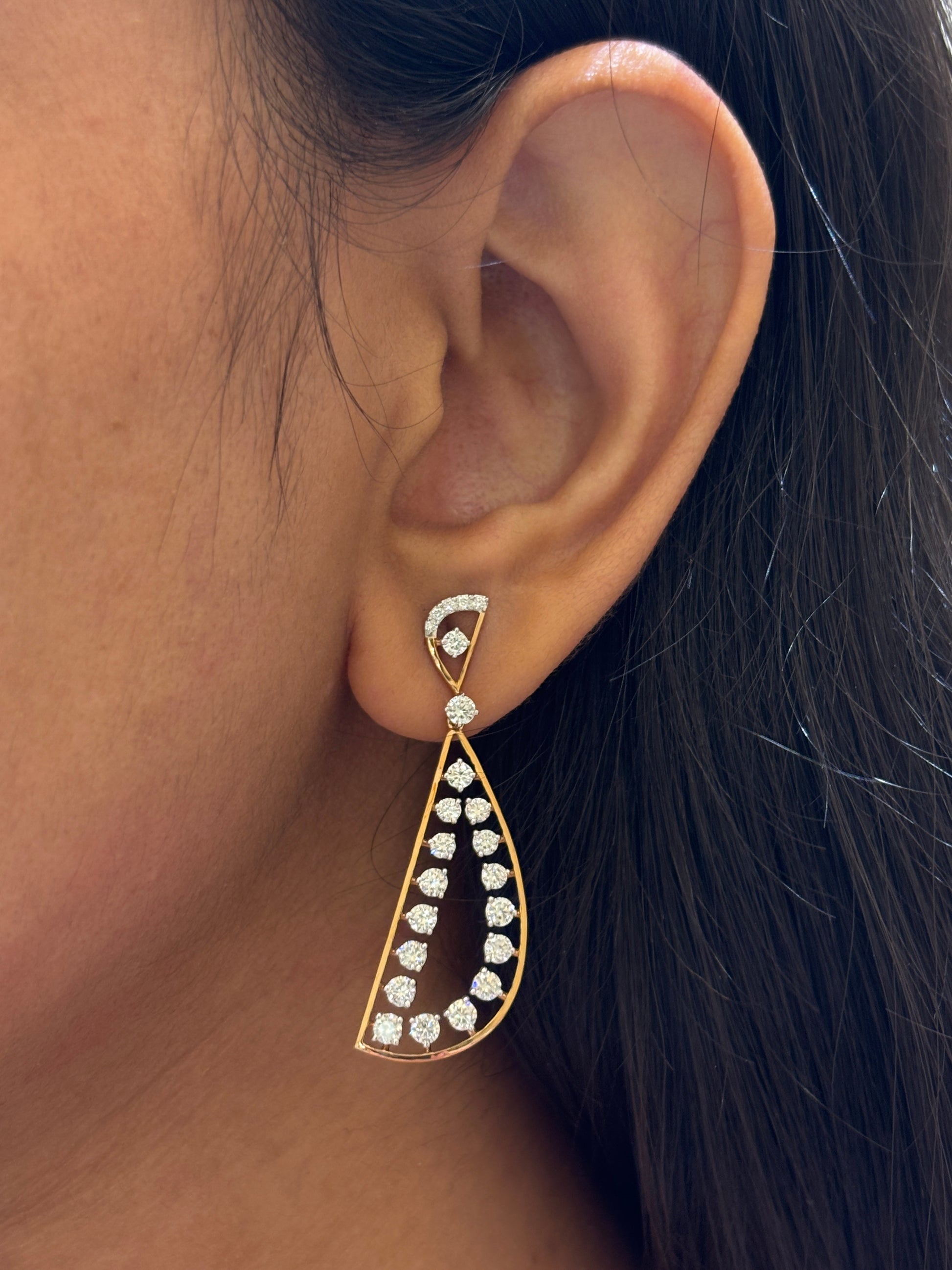 Blush Reverie Lab Diamond Earring - Fiona Diamonds - Fiona Diamonds