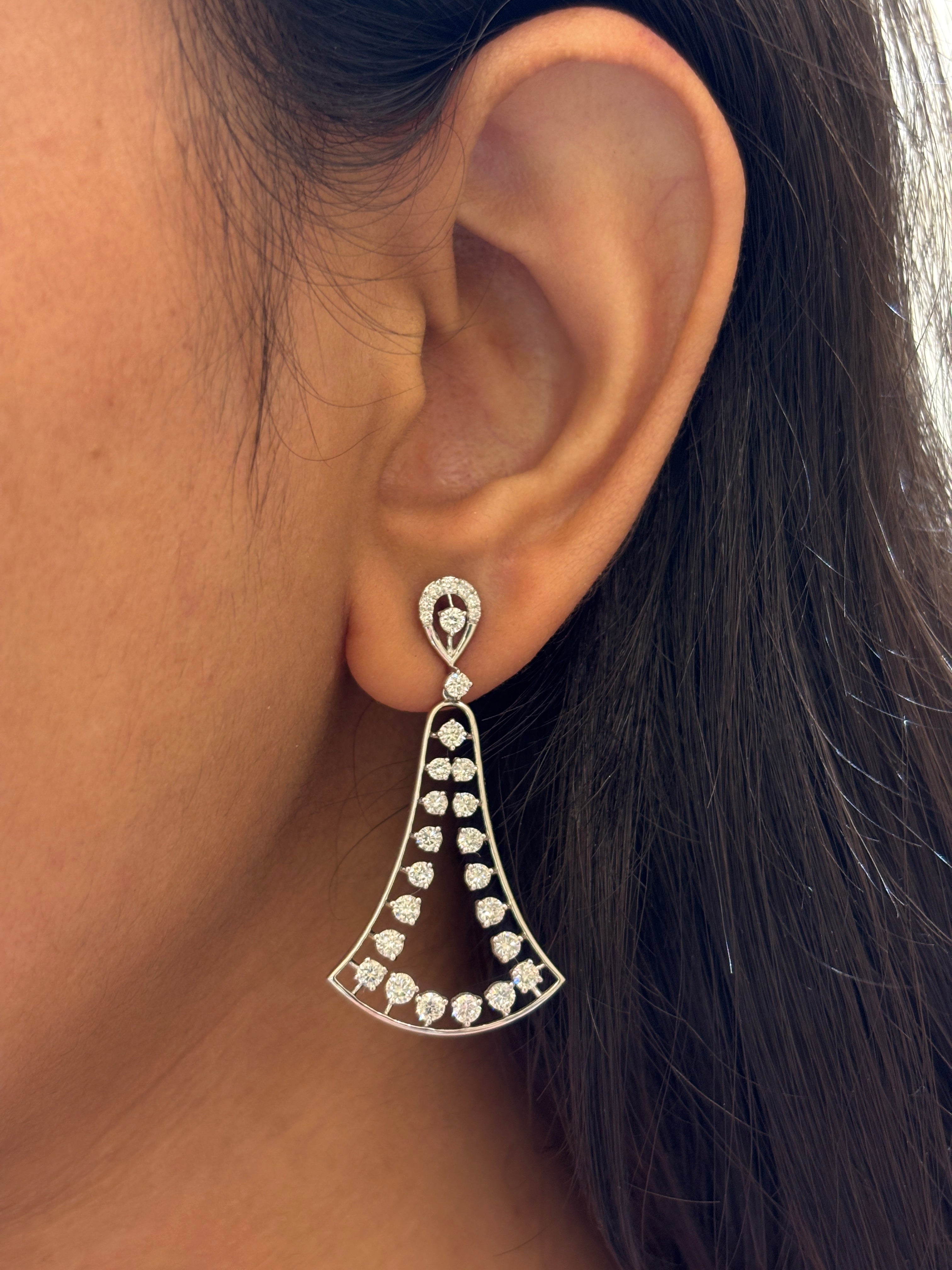 Ivory Echo Lab Diamond Earring - Fiona Diamonds - Fiona Diamonds
