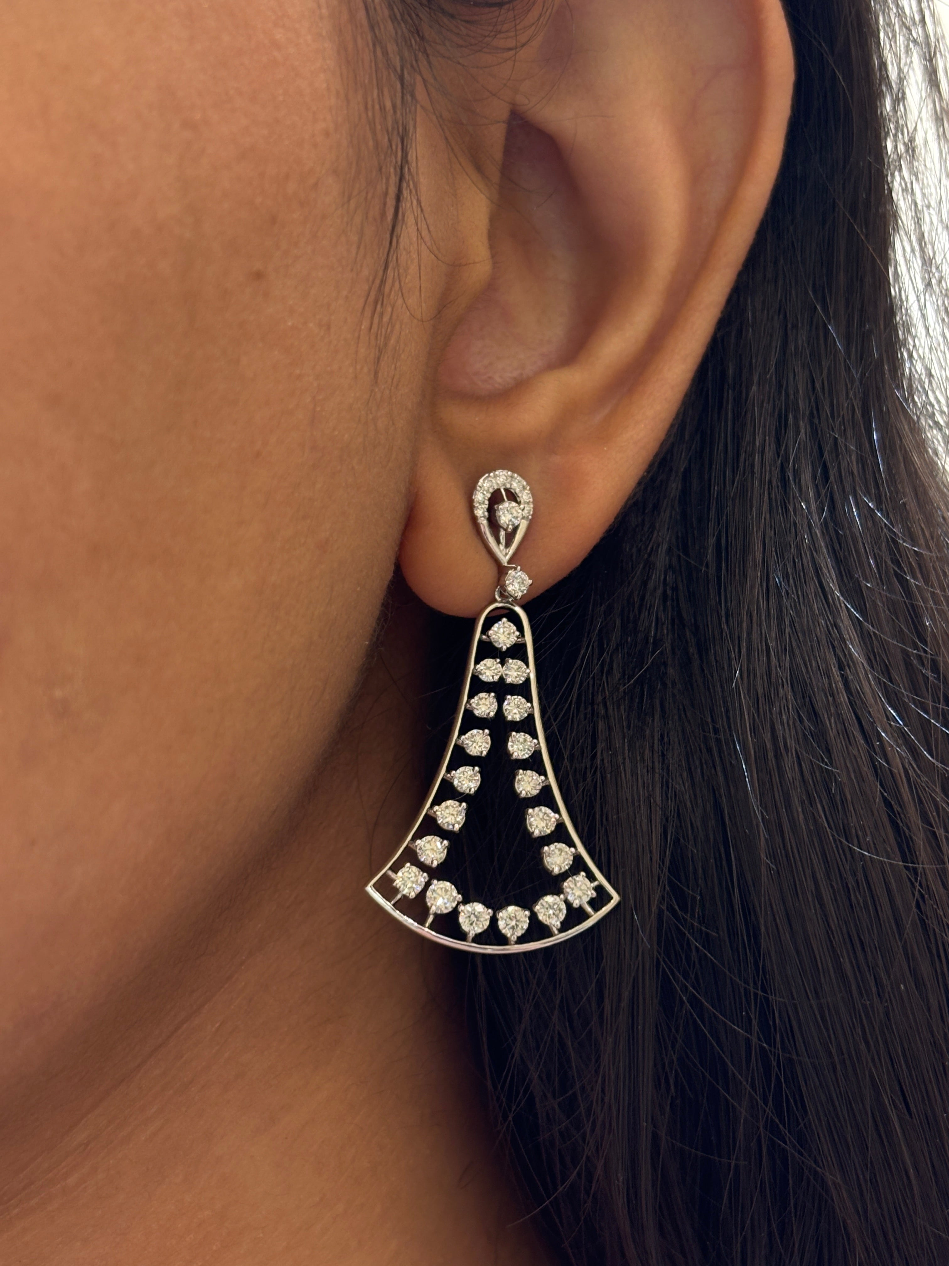 Ivory Echo Lab Diamond Earring - Fiona Diamonds - Fiona Diamonds
