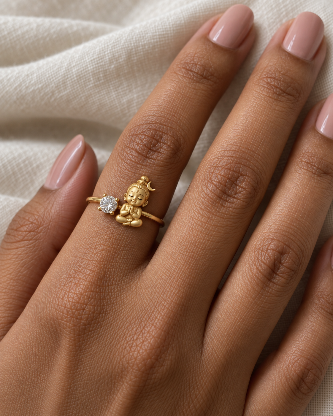 Shivansh Lab Diamond Silver Ring | Fiona Diamonds