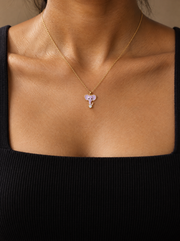 Elvaya Elephant Lab Diamond Silver Pendant | Fiona Diamonds